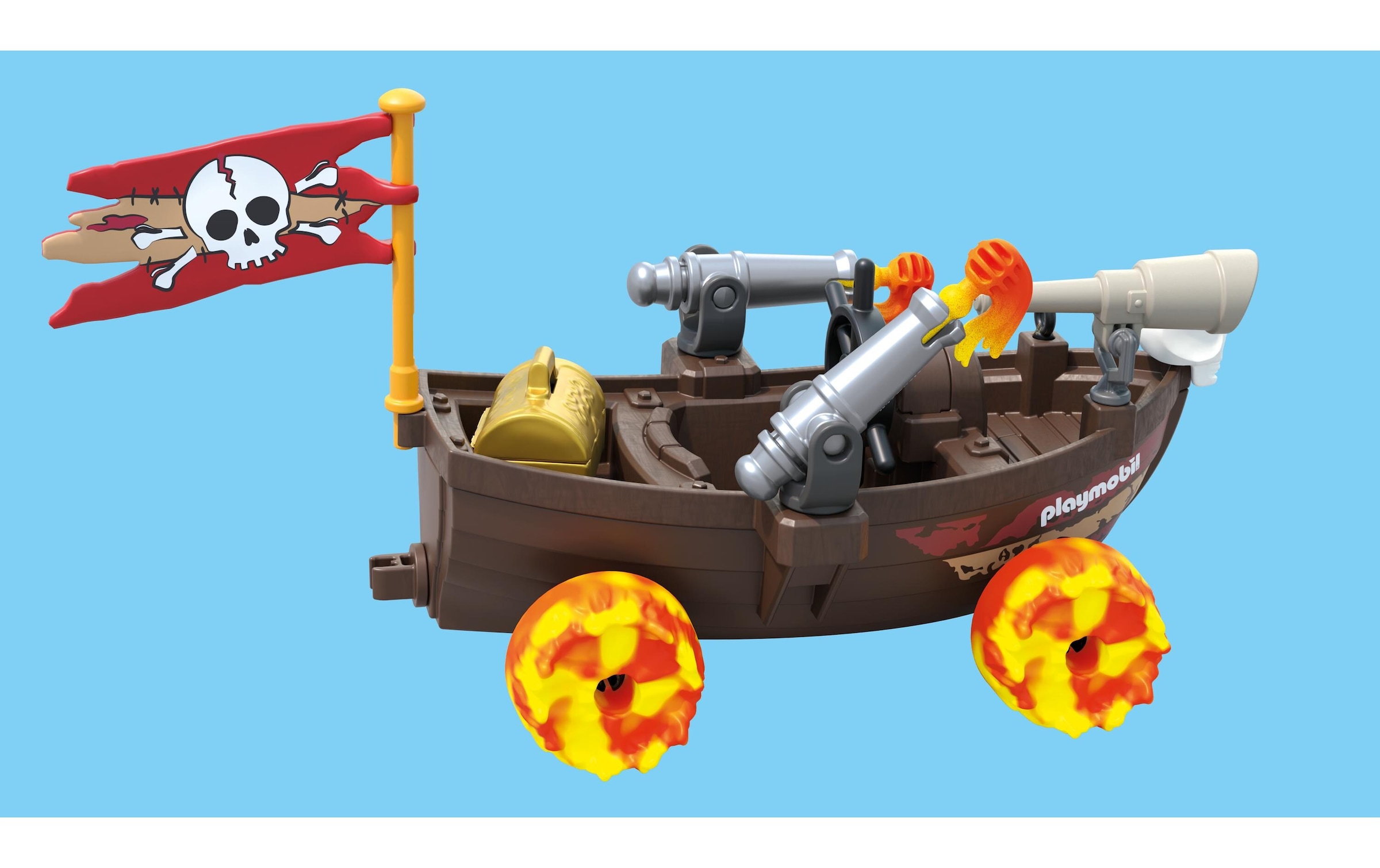 Playmobil® Jeu de construction »Playmo-Karts: Rasendes Piratenboot 71720«