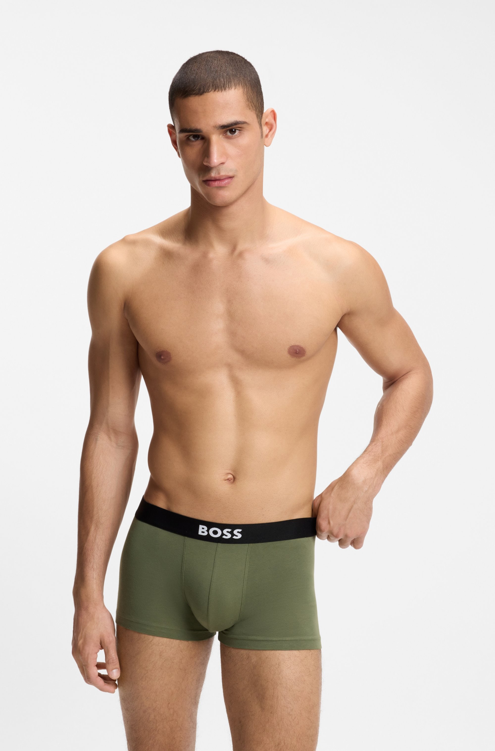 BOSS Trunk »3P Trunk BOSS ONE« mit unifarbenen Bund