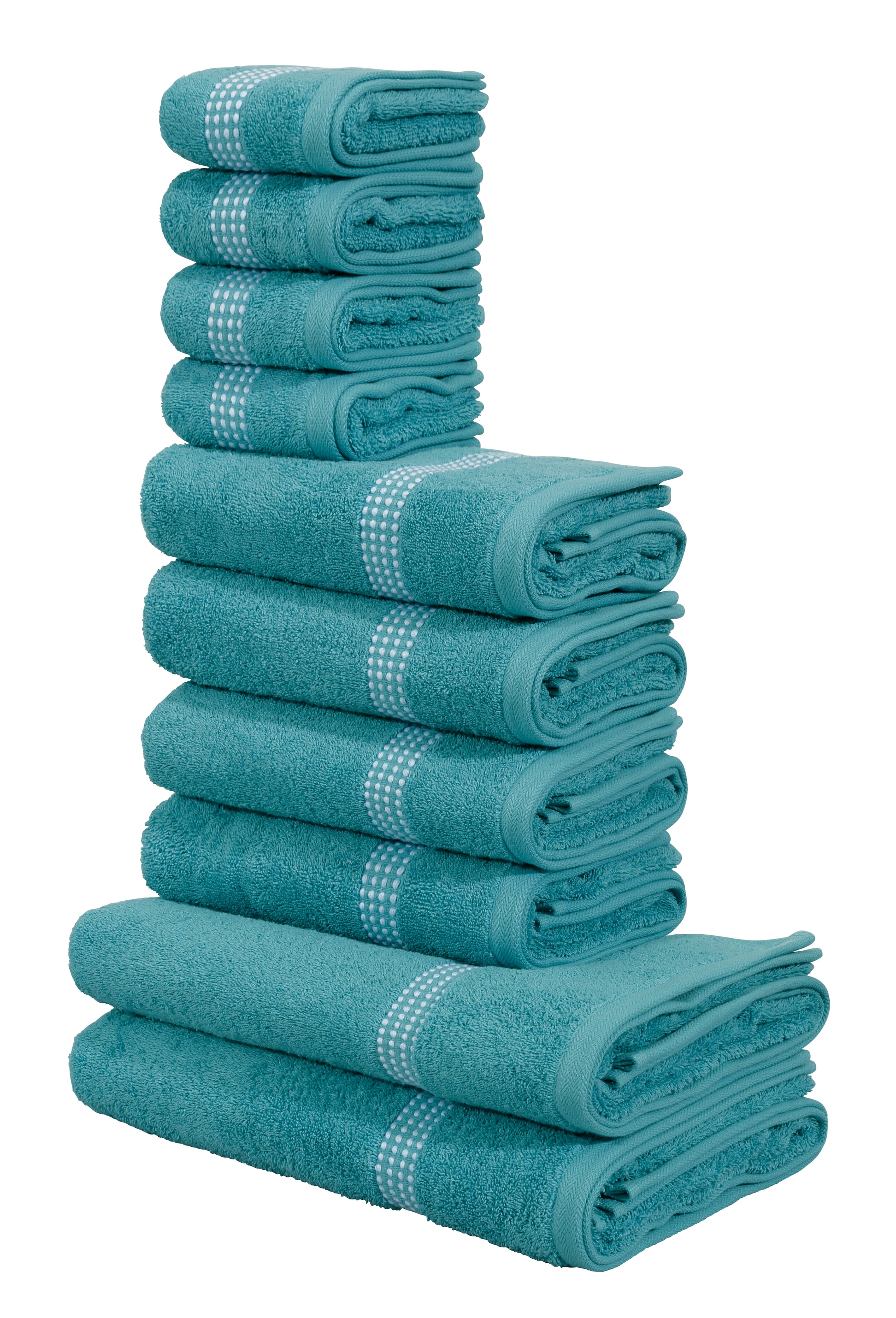 GOODproduct »Kapra, Premium Handtücher, 100% Baumwolle, 500 gr/m², 10-tlg.« Set 10 Frottier 2 Duschtücher, 4 Handtücher, 4 Gästehandtücher, 5 Jahre Garantie