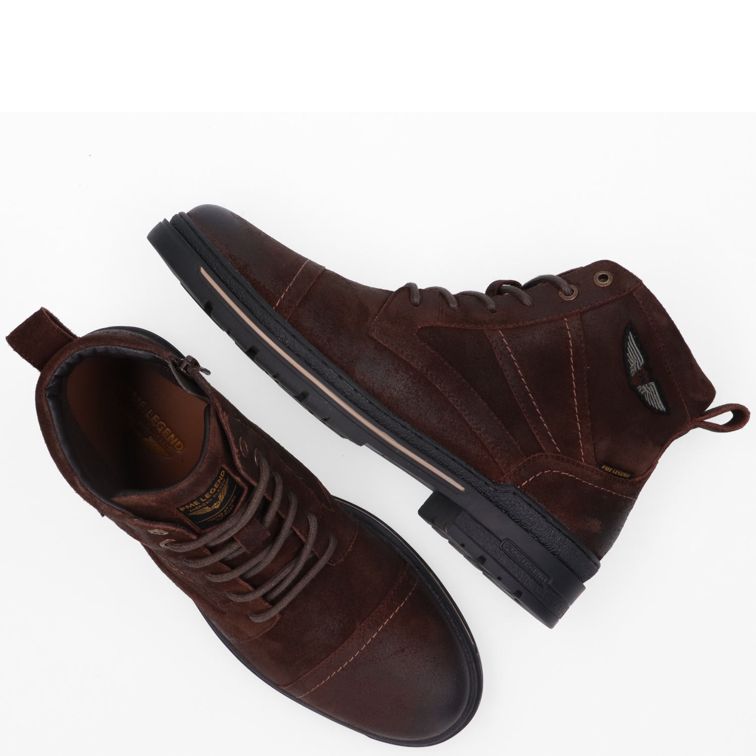 PME LEGEND Schnürstiefelette »TARMAC«  Schnürboots, Workerboots mit Anziehlasche und Reissverschluss