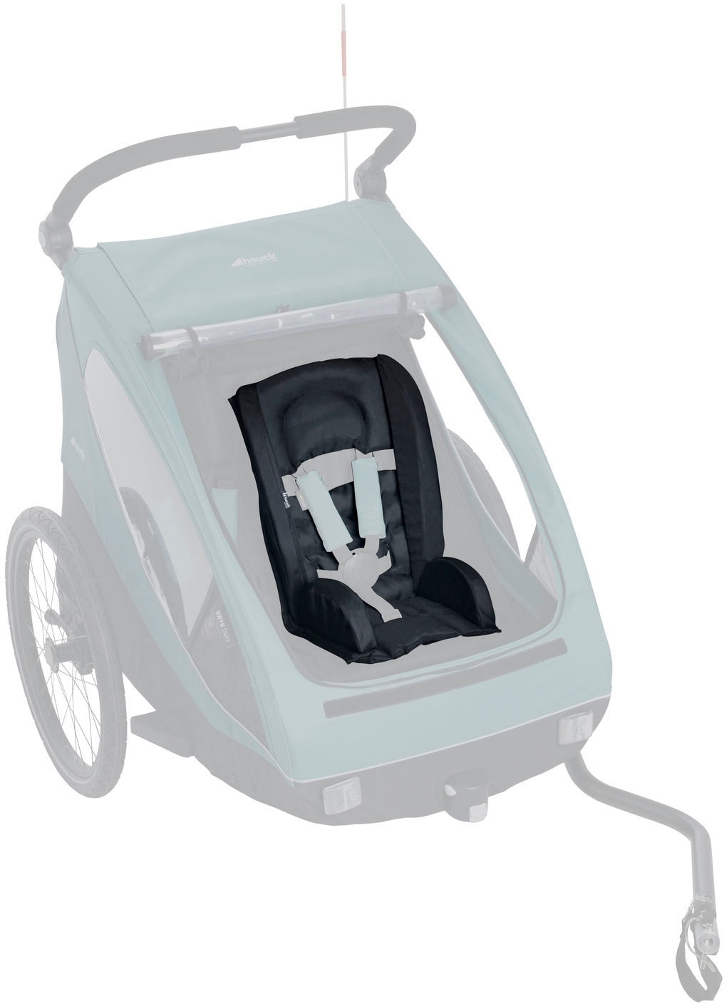 Hauck Réducteur de siège »Sitzverkleinerer für Fahrradanhänger, Black« universal