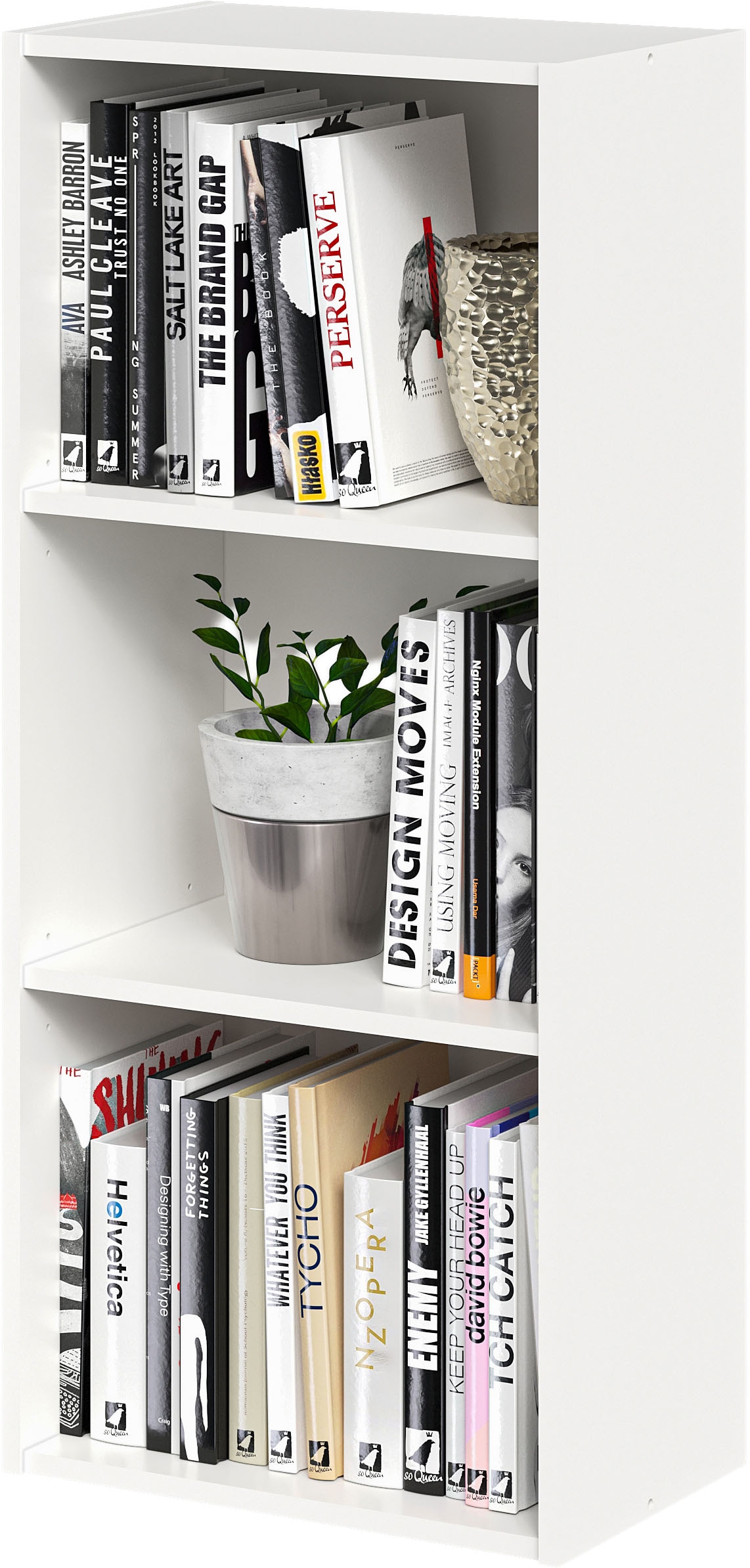 FMD Bücherregal »Bitz« offene Fächer, variable Einlegeböden, beliebig erweiterbar