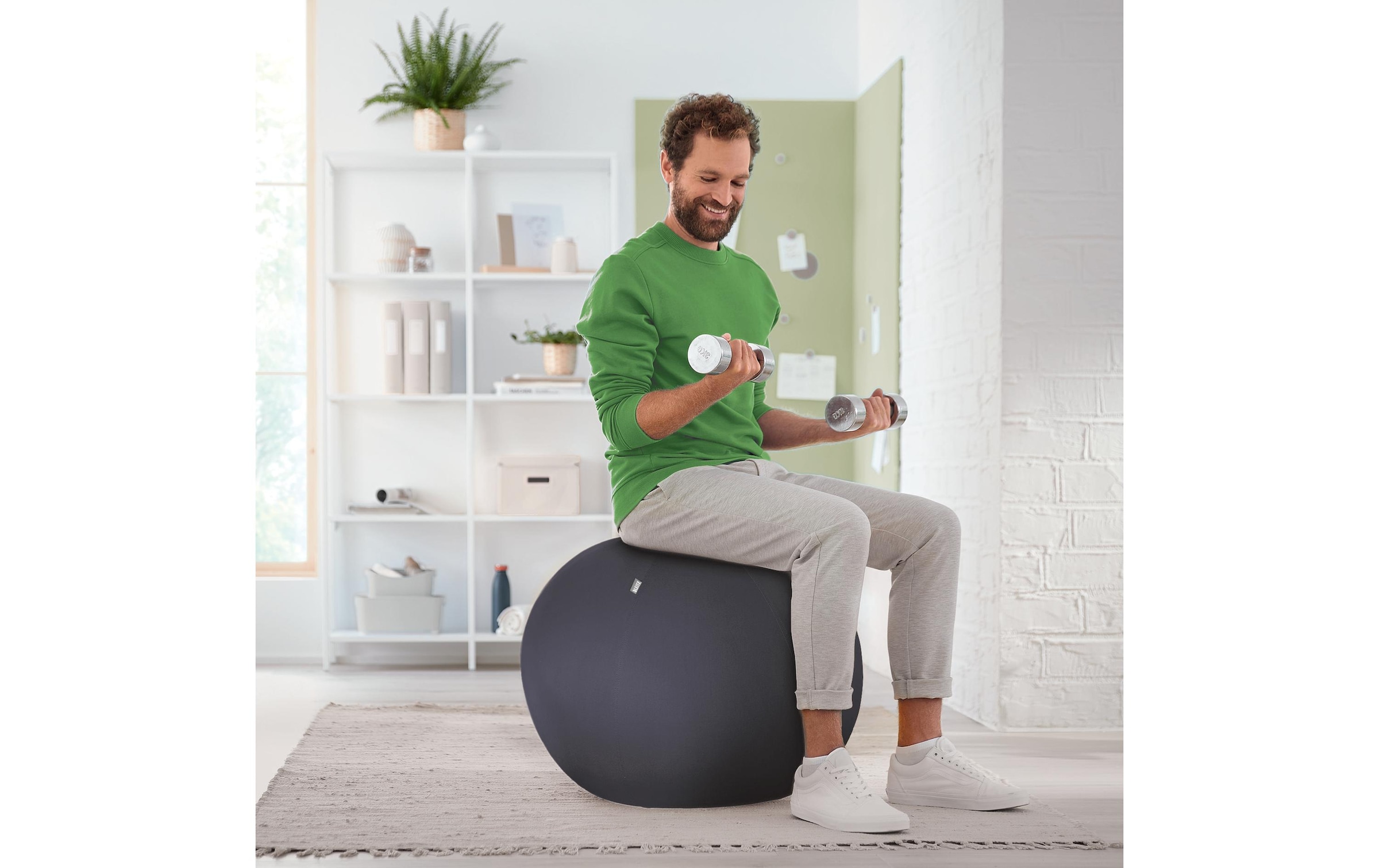 LEITZ Sitzball »Active 65 cm Dunkelgrau«