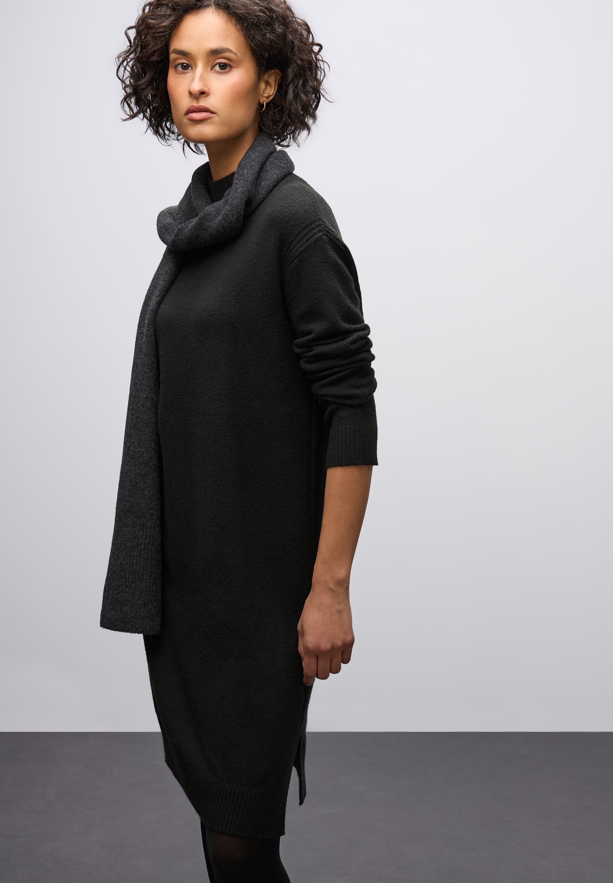 Image of STREET ONE Strickkleid mit Rippbündchen