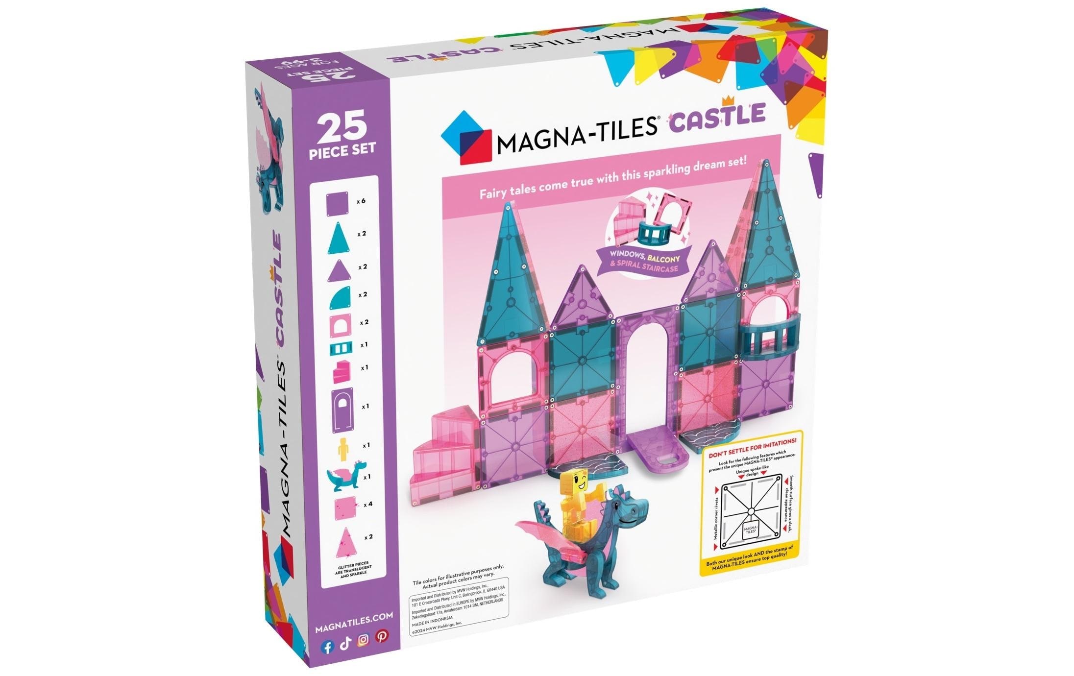 Spielbausteine »Magna-Tiles Schloss 25-teilig«, (25 St.)