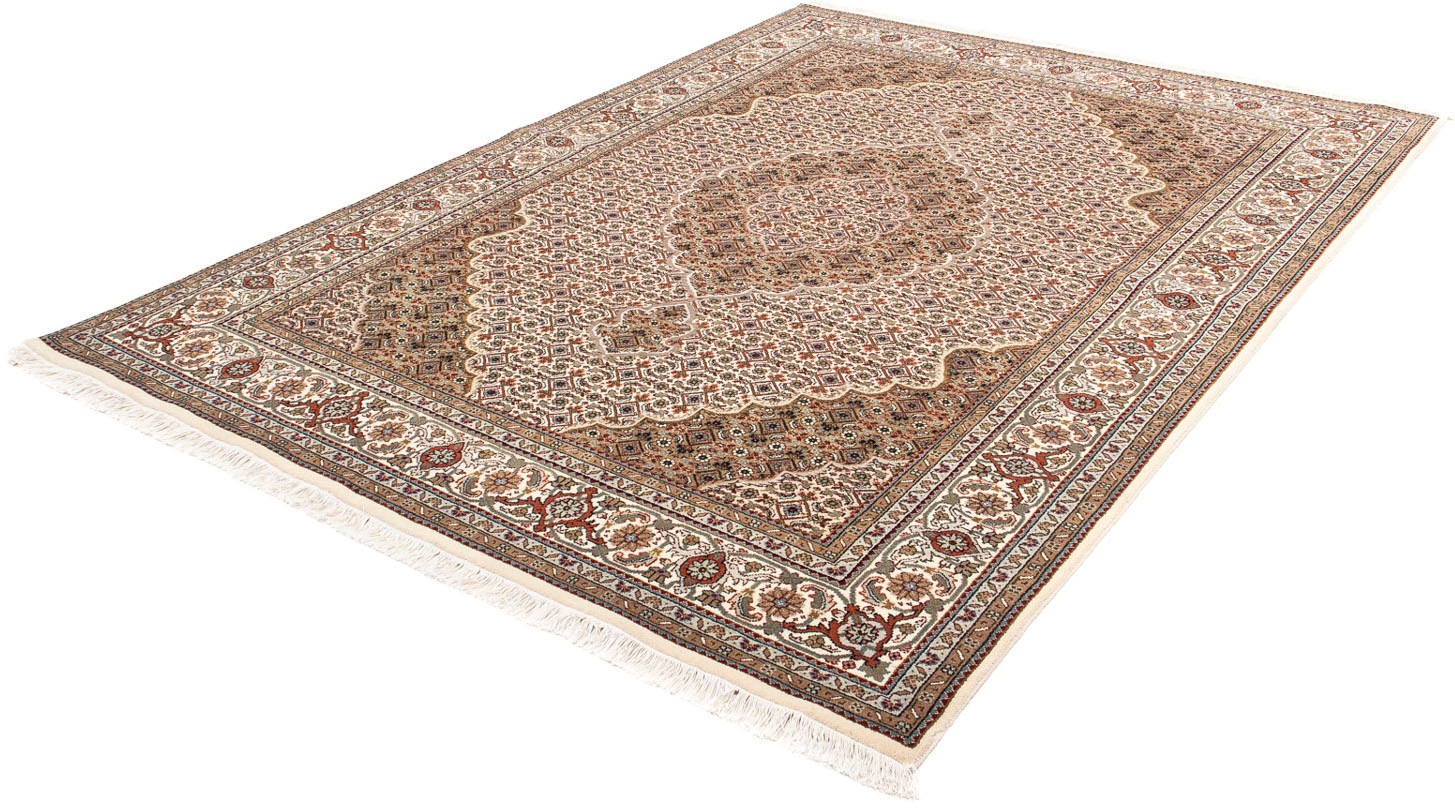 Image of morgenland Orientteppich »Perser - Täbriz - 239 x 171 cm - beige«, rechteckig, 10 mm Höhe, Wohnzimmer, Handgeknüpft, Einzelstück mit Zertifikat bei Ackermann Versand Schweiz