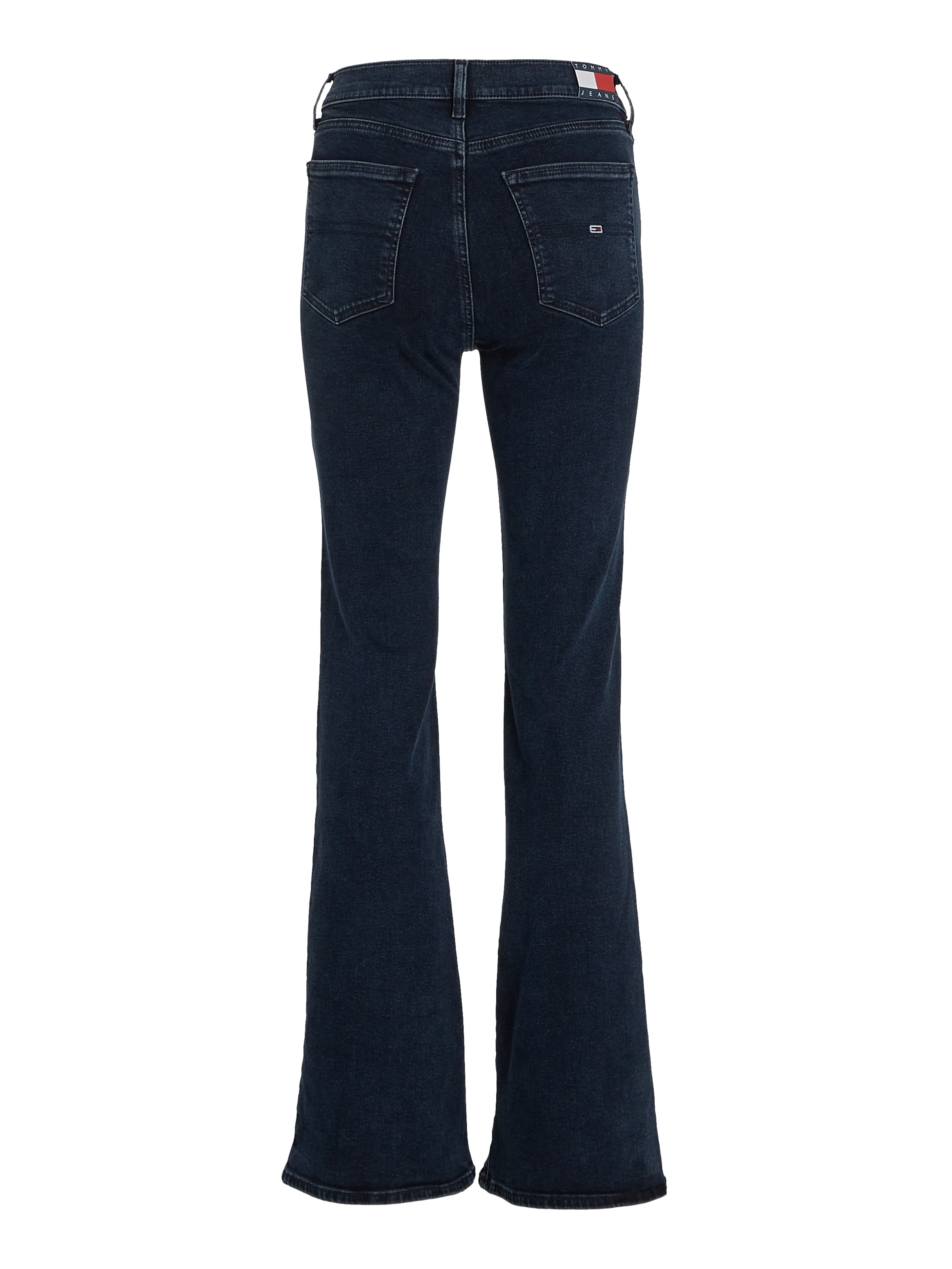 Tommy Jeans Schlagjeans »Tommy Jeans SYLVIA - High waist - Flared Denim Jeans«, mit Logostickereien und Nieten