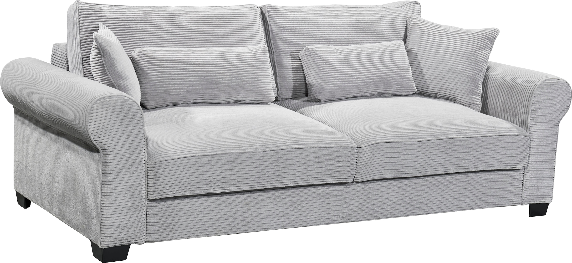 ED EXCITING DESIGN Schlafsofa »Angelina«, mit Bettkasten & 4 Zierkissen