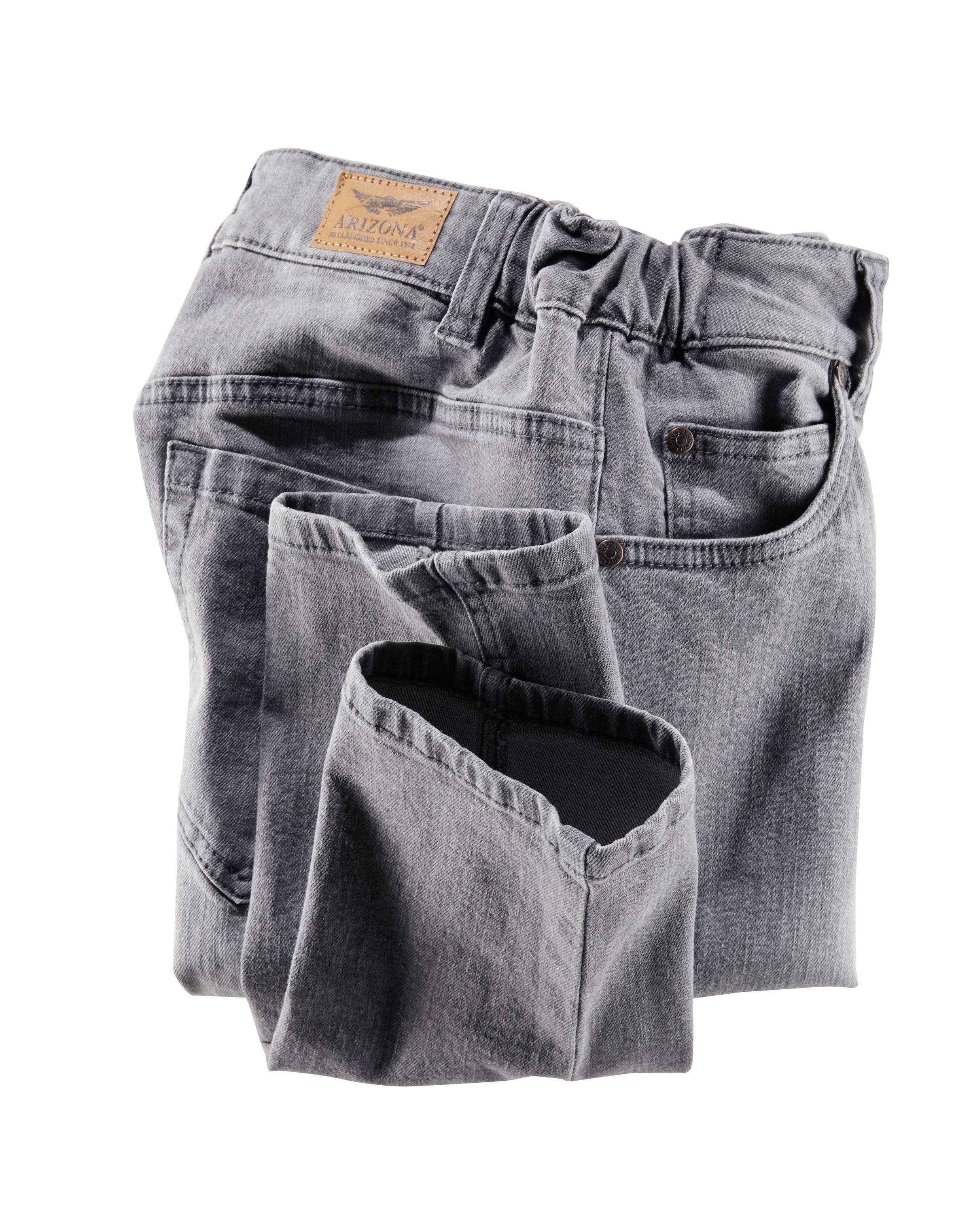 Arizona Slim-fit-Jeans »Bund mit seitlichem Gummizugeinsatz«, High Waist  Commander simplement