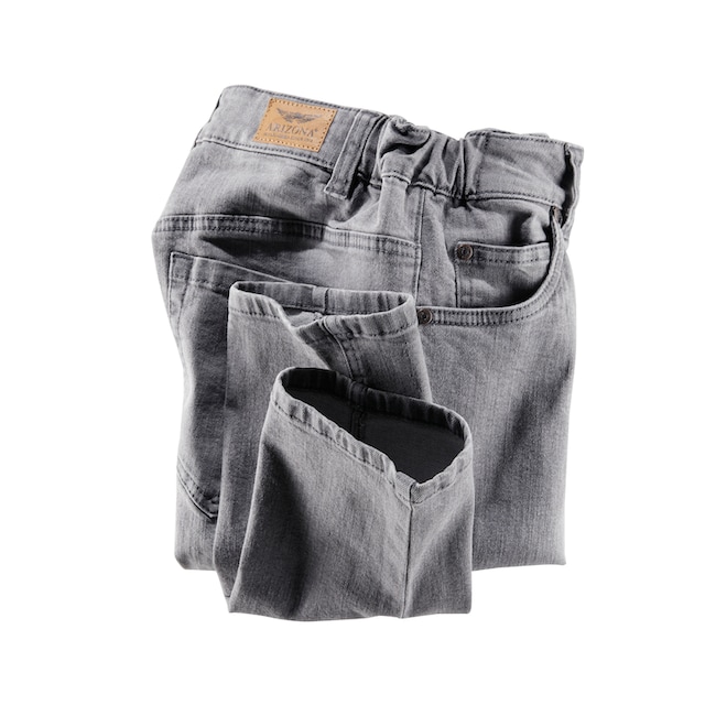 Arizona Slim-fit-Jeans »Bund mit seitlichem Gummizugeinsatz«, High Waist  Commander simplement