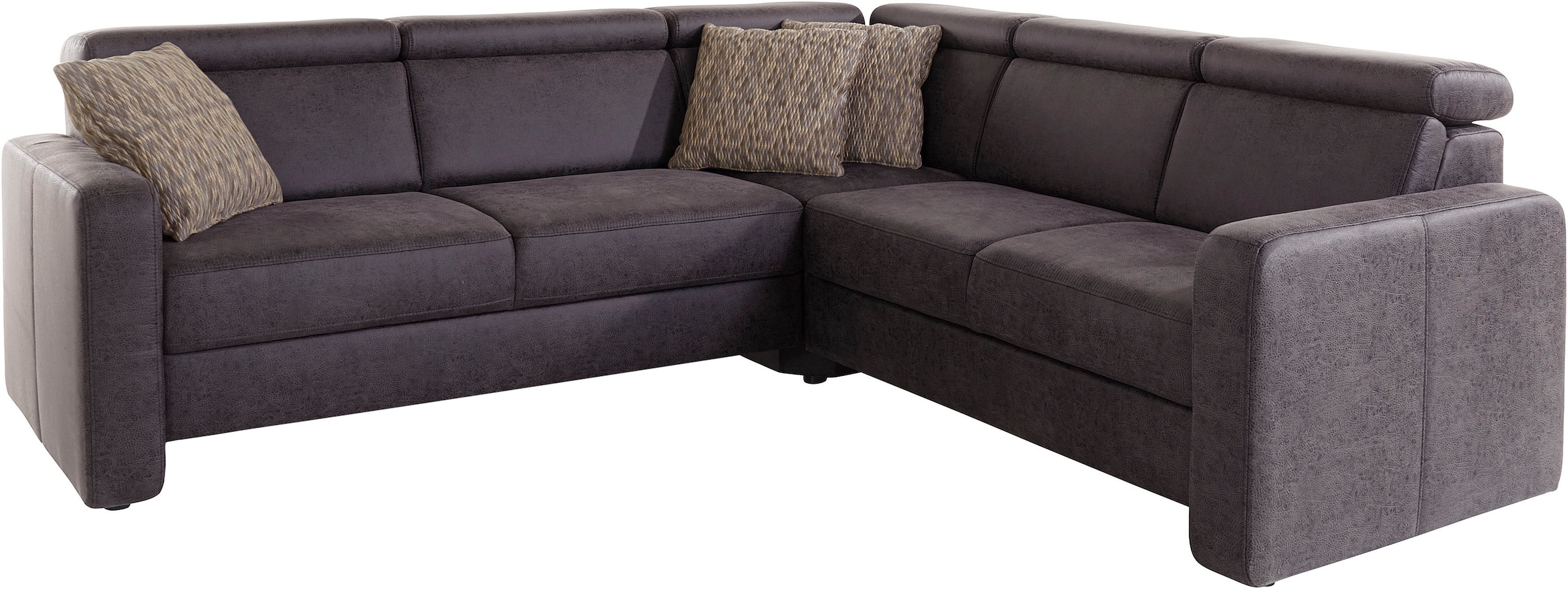 sit&more Ecksofa »Bologna L-Form« Kopfteilverstellung, wahlweise mit Bettfunktion und Schubkasten