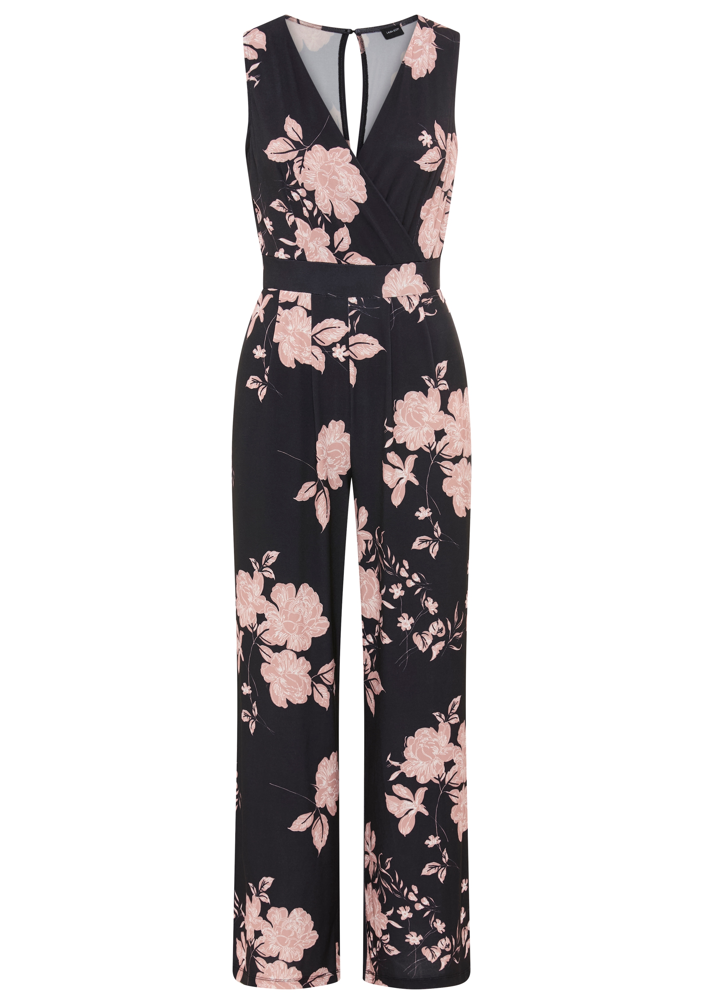 Laura Scott Jumpsuit für den eleganten Anlass mit floralem Muster