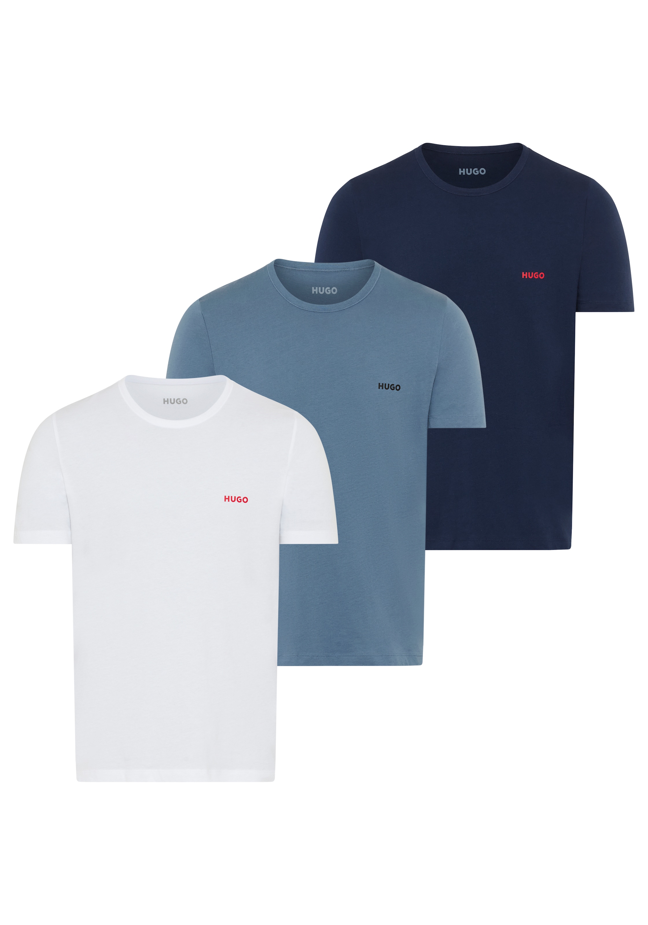 HUGO Underwear T-shirt »RN TRIPL« Paquet, 3 cuis mit Rundhalsausschnitt