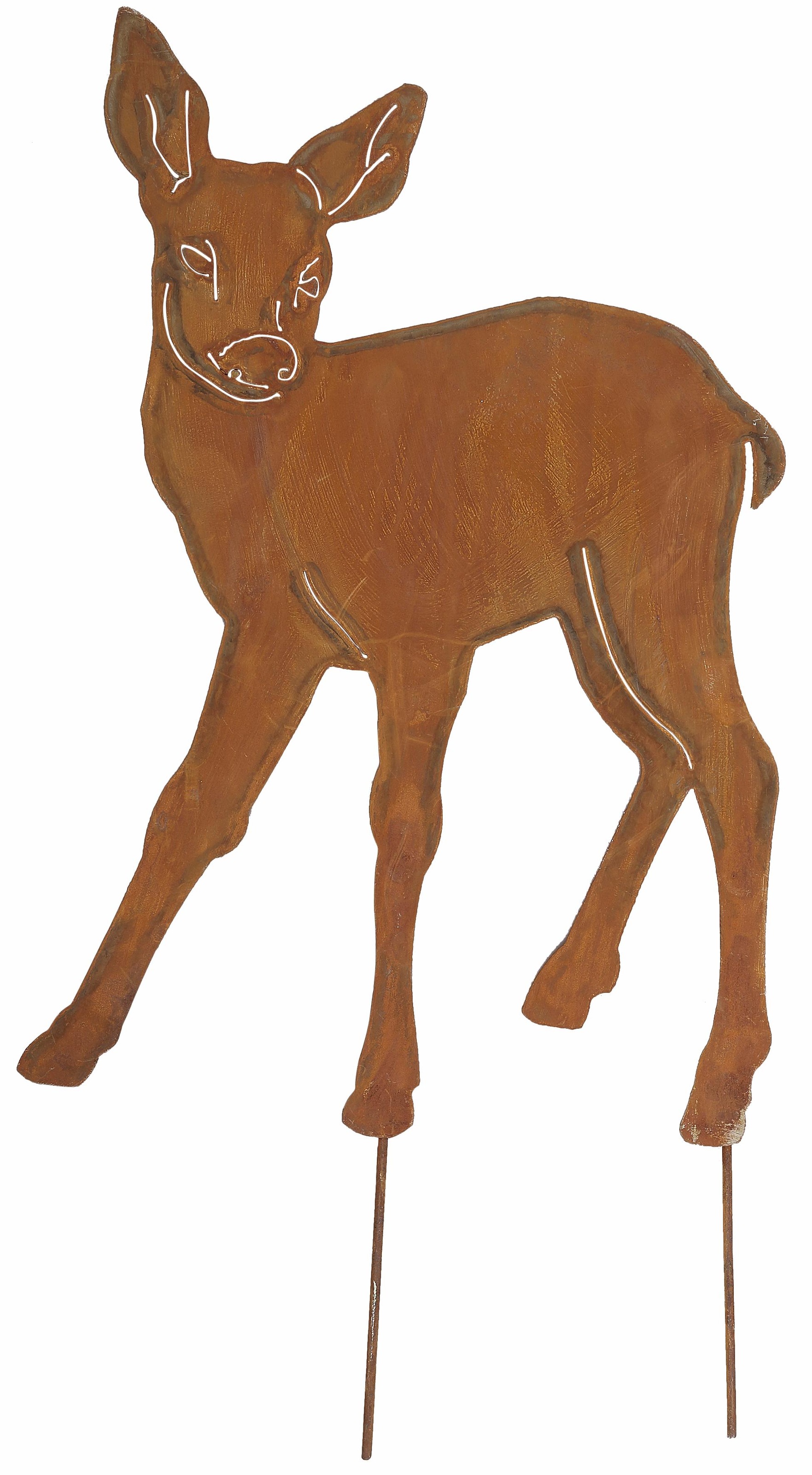 Image of my home Weihnachtsfigur »Rehkitz«, Gartenstecker im Rost-Look bei Ackermann Versand Schweiz