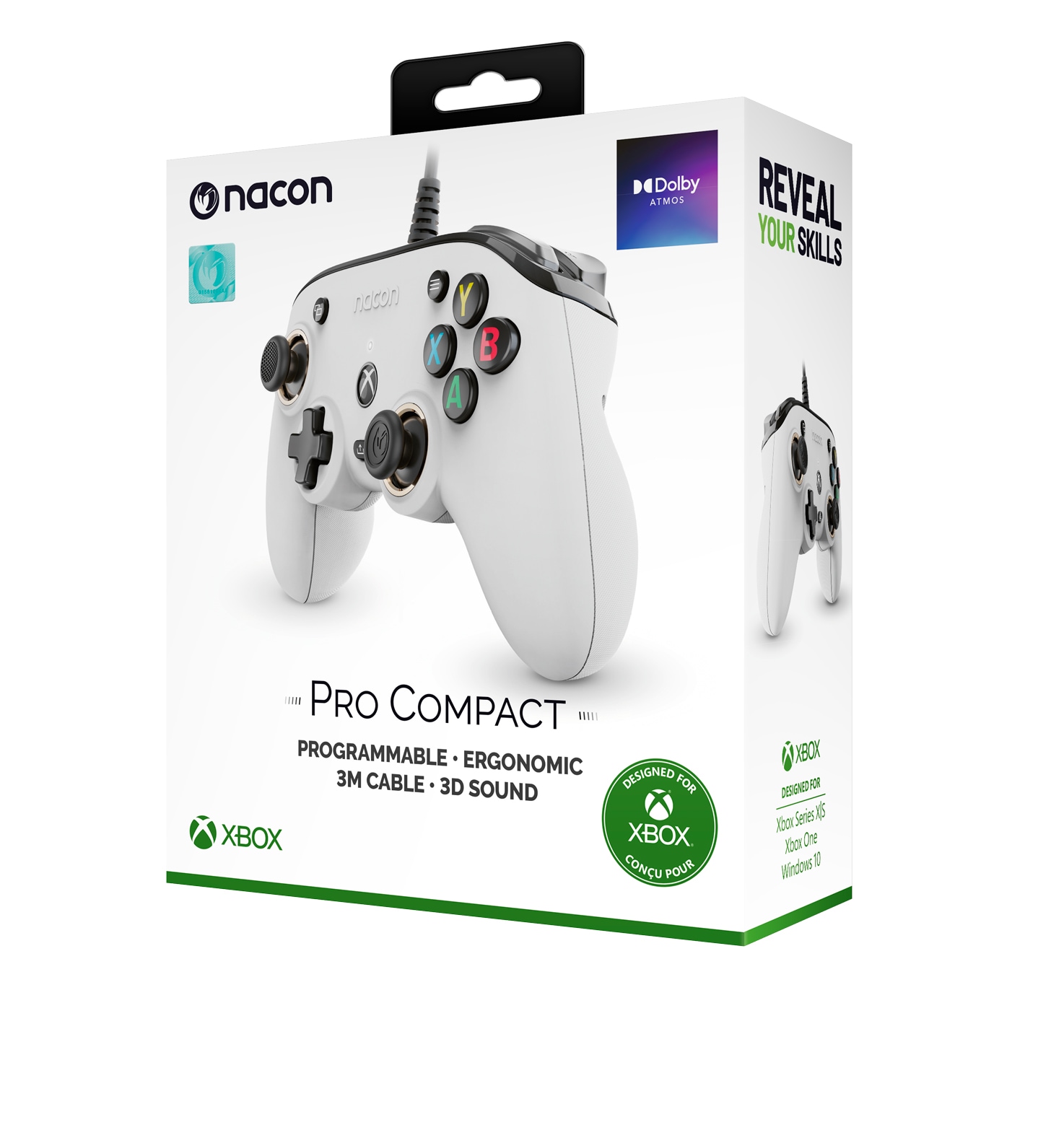 nacon Gaming-Controller »Nacon NA005301 Xbox Compact Controller PRO, kabelgebunden, USB, weiss«
