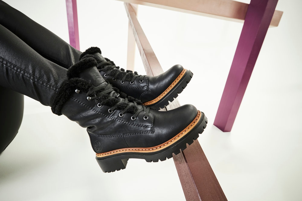 Rieker Winterstiefelette, Schnürboots, Profilsohle -150 Jahre Rieker Jubiläumsartikel