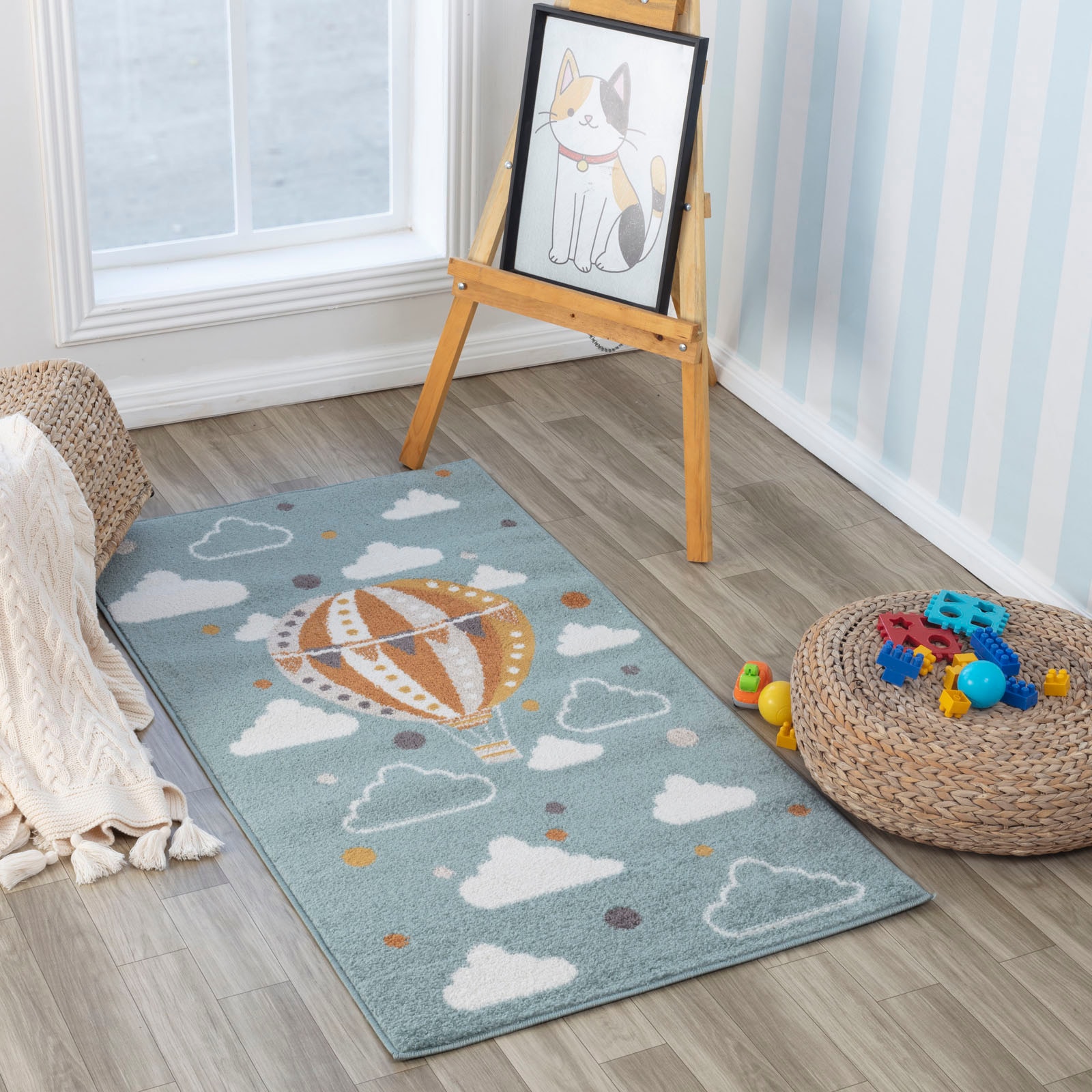 Image of Livabliss Teppich "CENON" rund 12,7 mm Höhe Kinderteppich mit kreativem und farbenfrohem Design
