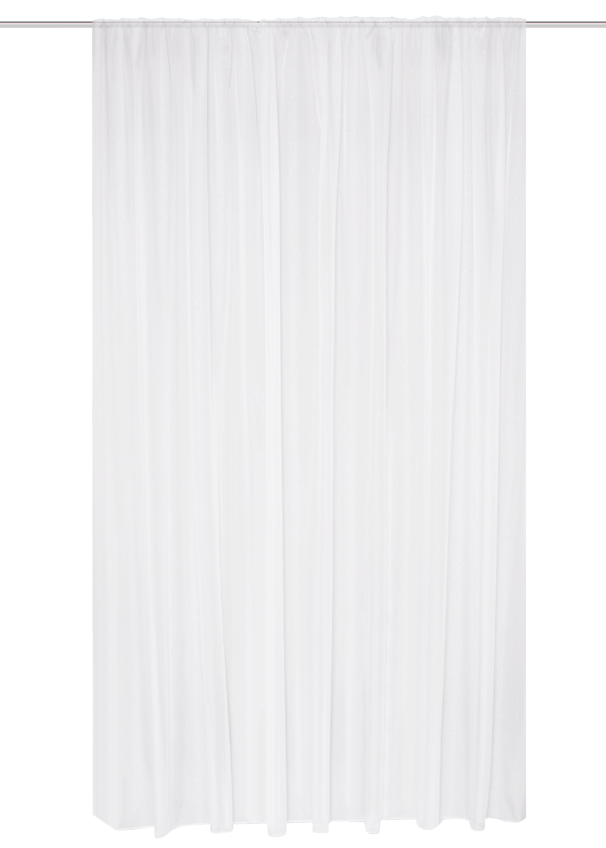 HOME WOHNIDEEN Gardine »KYRA« Kräuselband 1 Stk. tlg. EFFEKTVOILE LÄNGSSTREIFEN, KRÄUSELBAND