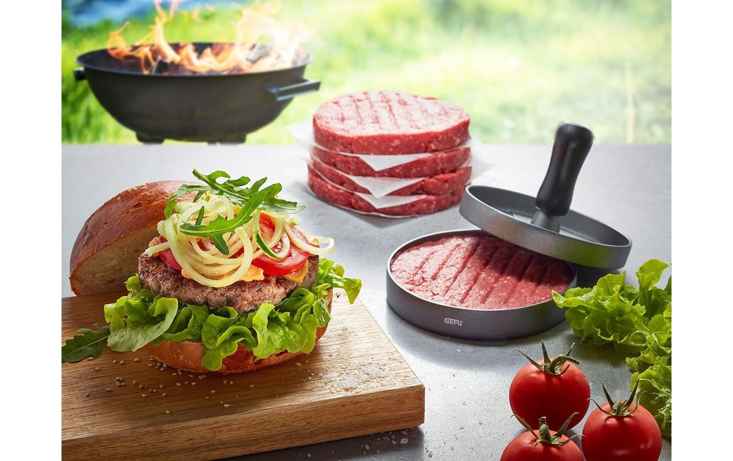 GEFU Burgerpresse »Burgerpresse BBQ 3-teilig«
