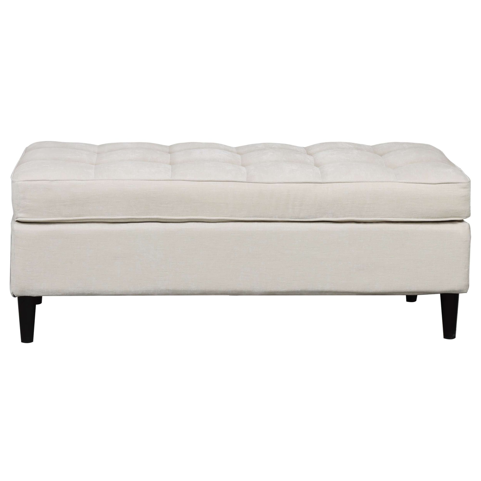 Dorel Home Tabouret »LINDHUS, Breite 120 cm« Knopfsteppung, individuell zu kombinieren, Cord und Chenille-Bezug