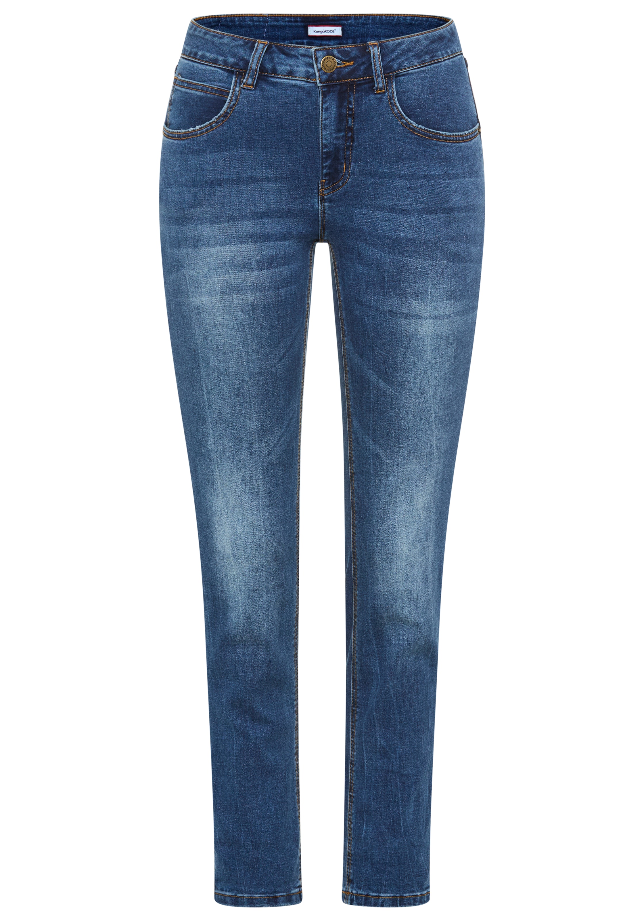 KangaROOS Jeans Relax-fit »RELAX-FIT HIGH WAIST« knöchelfreie Schnittform,  krempelbare Beinabschlüsse