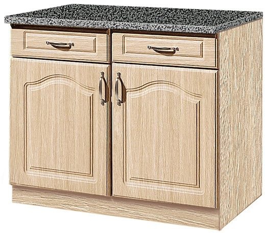 Image of wiho Küchen Unterschrank "Linz" 100 cm breit, in Landhaus-Optik