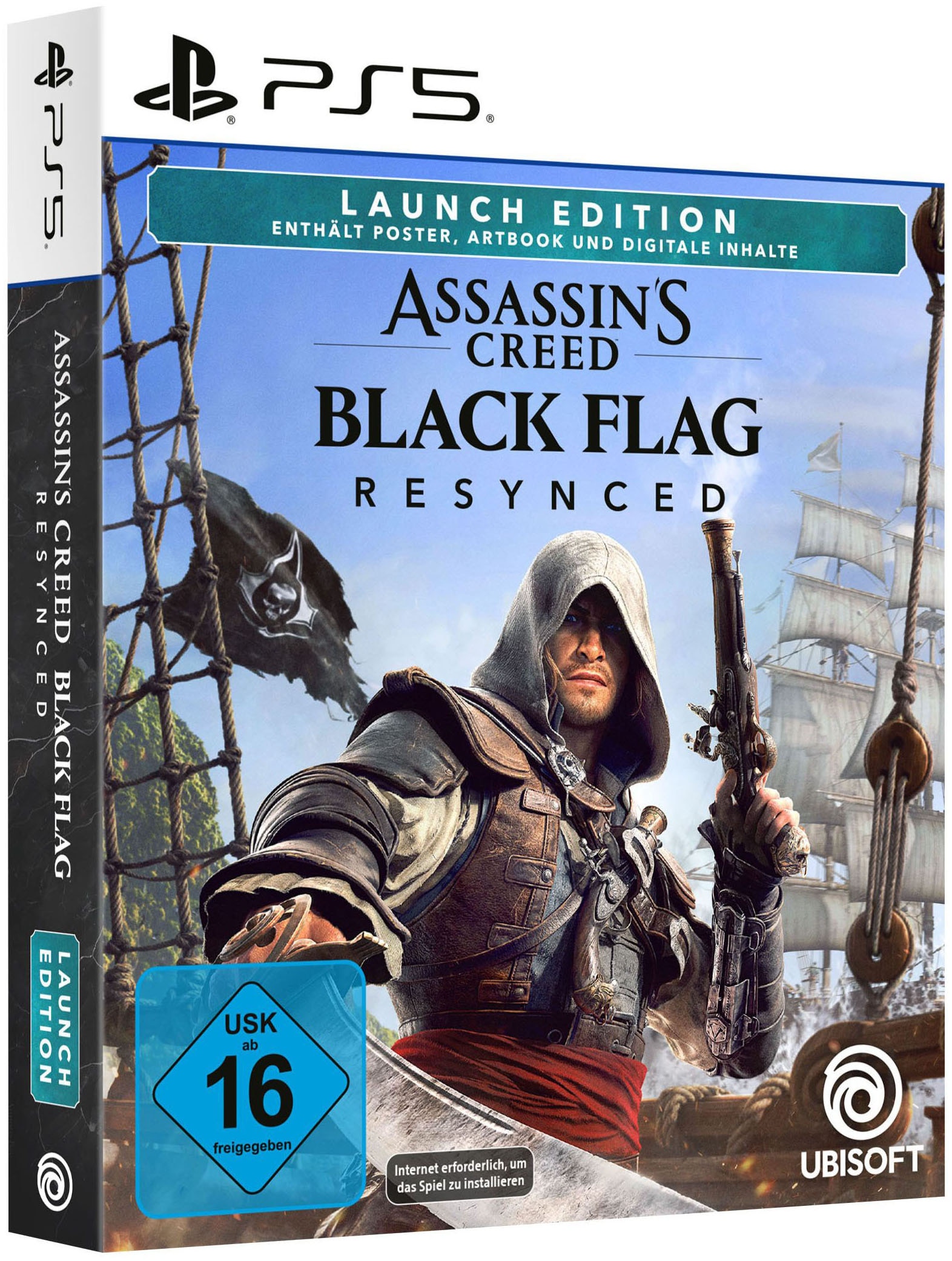 PlayStation 5 Konsolen-Set »PS5 Disk Edition (Slim) inkl. Assassin’s Creed Black Flag Resynced« 1.000 GB 1 TB