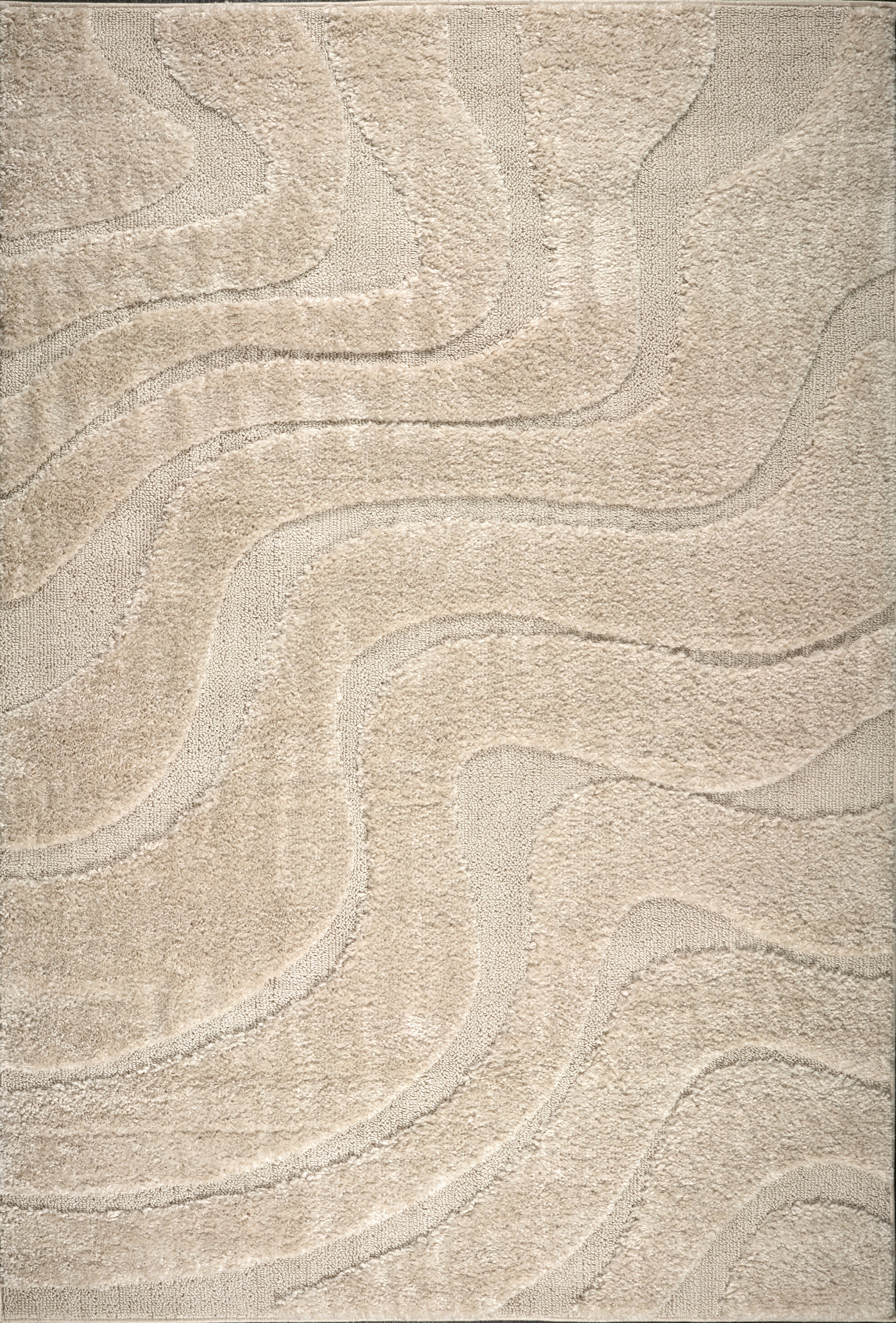 GOODproduct Teppich »Flowa, Wellenmuster, Hoch-Tief« rechteckig 20 mm Höhe Modernes Design, 3D Optik, Designteppich, Wohnzimmer