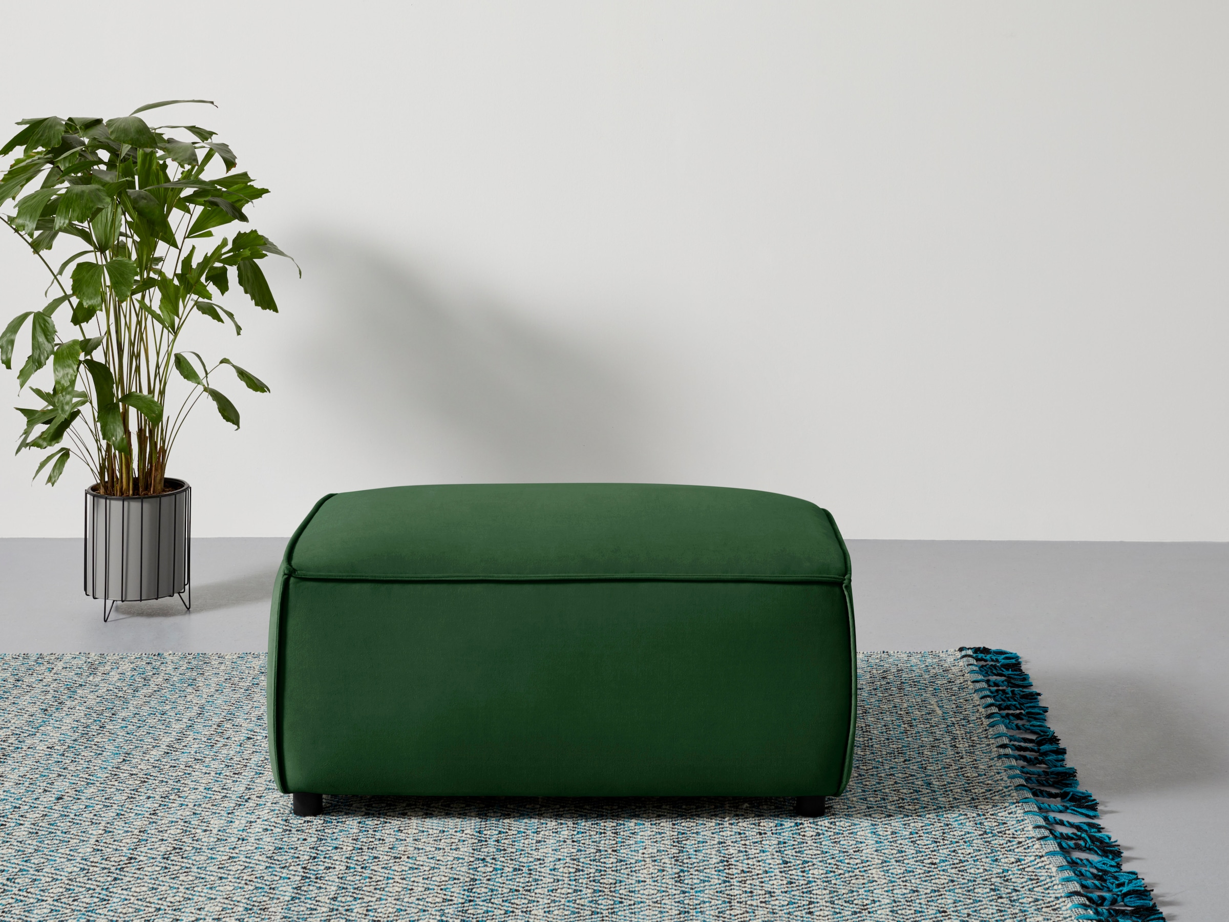 Image of Home affaire Polsterhocker "Marva, B: 100 cm" passend zur Polsterserie "Marva", Federkern