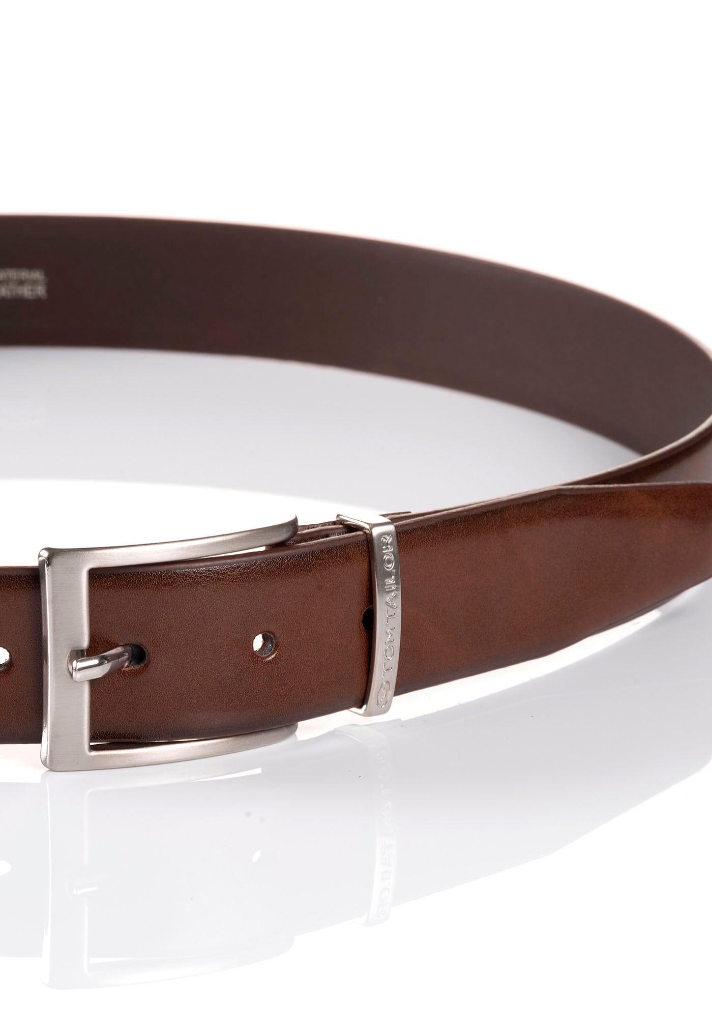 TOM TAILOR Ledergürtel »TTBILL«, 3.5 cm breiter Herrengürtel, Freizeit- und Anzugsgürtel, bis Gr. 120