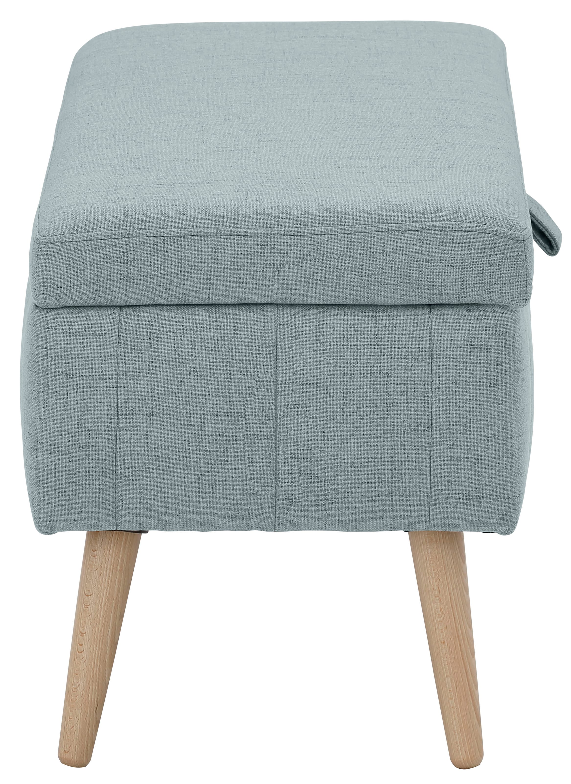 GOODproduct Truhenbank »AMIRA Sitzbank mit Stauraum, Masse B/T/H: 81/36/43 cm« mit Staufach, in 3 Bezugsqualitäten mit feiner Steppung