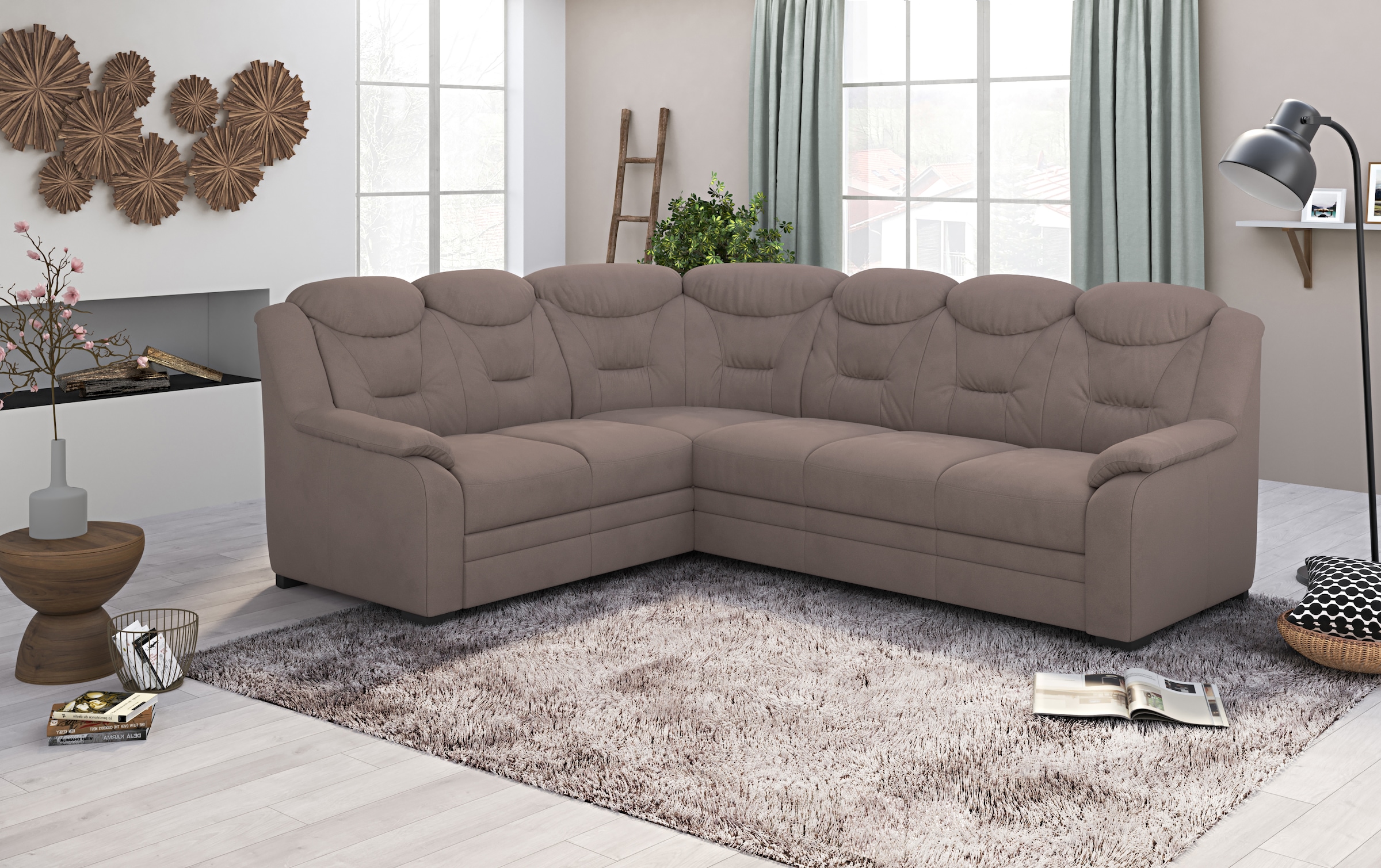 COTTA Ecksofa »Marcus L-Form«, wahlweise mit Bettfunktion & Stauraum