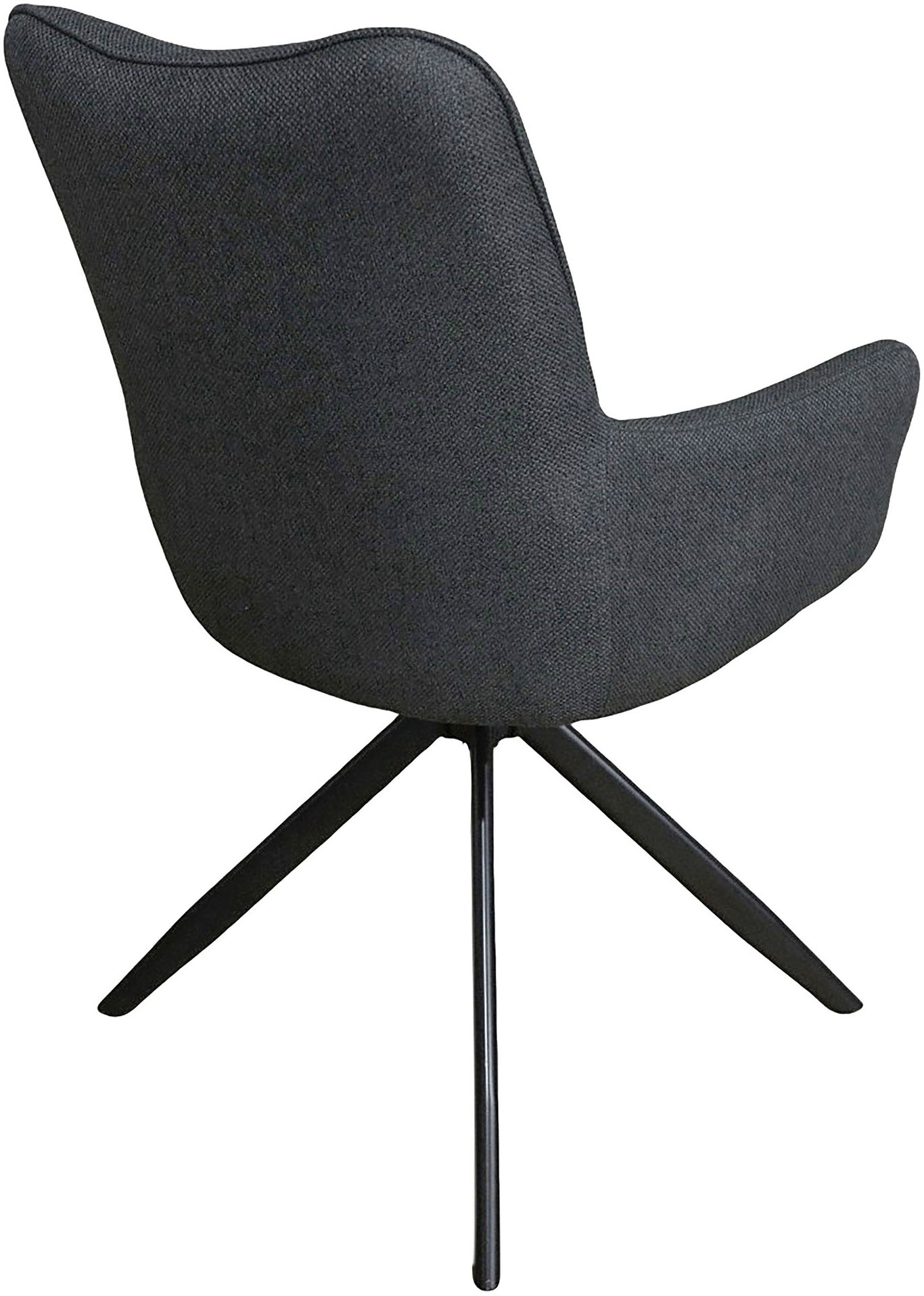 byLIVING Chaise de salle à manger »HAMILTON« (Ensemble) 2 cuisWebstoff, bis 110 kg, 360° drehbar, Schaumstoff, 4er Kreuzgestell