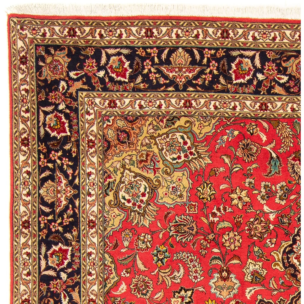 morgenland Orientteppich »Perser - Täbriz - Royal - 250 x 200 cm - rot«, rechteckig, Wohnzimmer, Handgeknüpft, Einzelstück mit Zertifikat