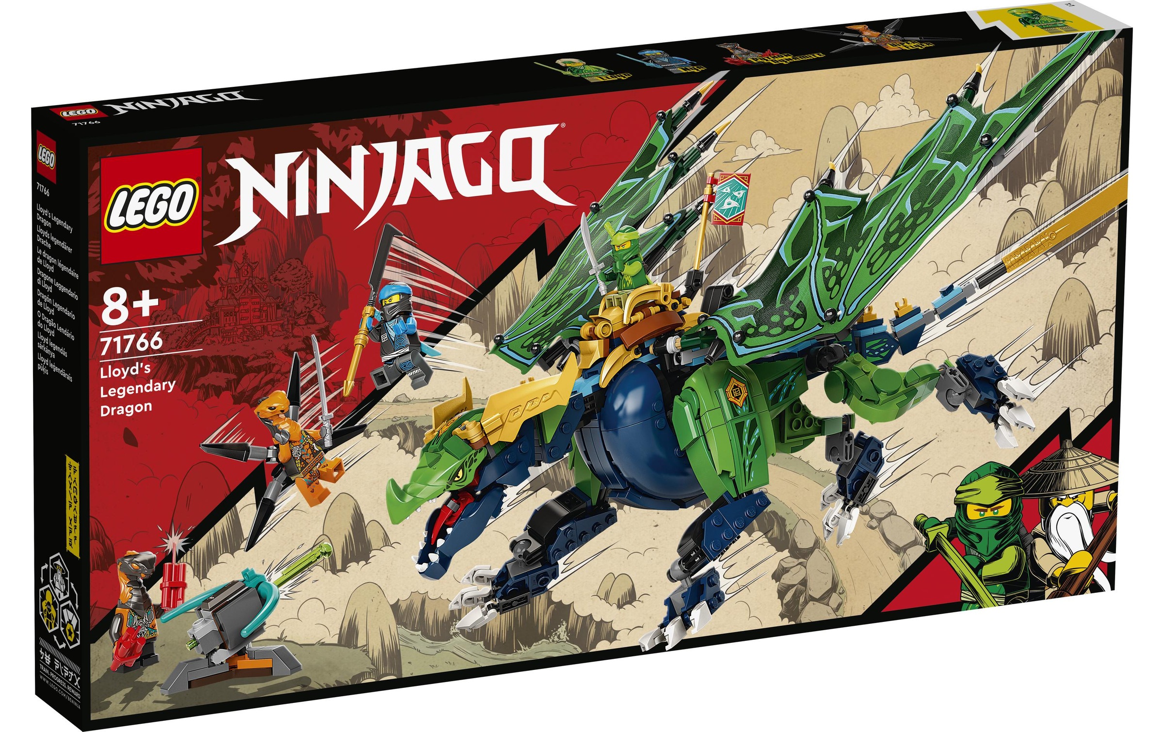 LEGO® Spielbausteine »Lloyds legendärer Drachen«, (747 St.)