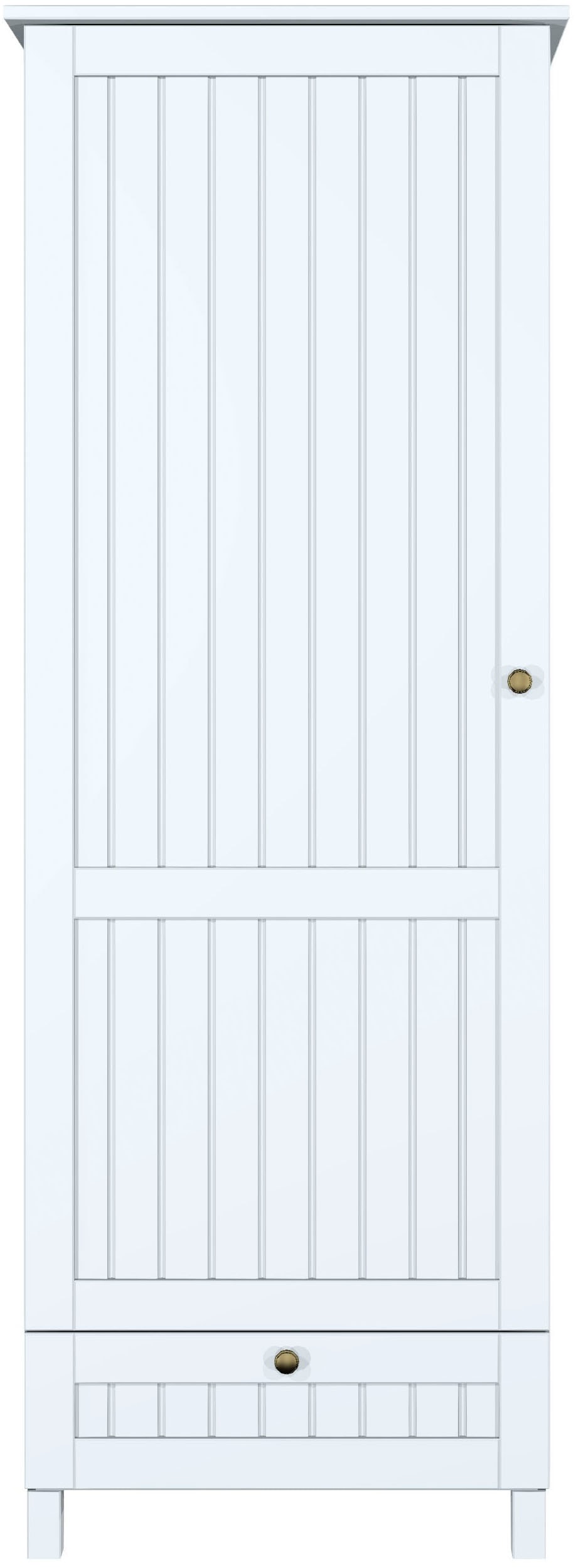 GOODproduct Armoire vestiaire »Juventus« 1 cuis tlg. en pin massif, largeur 67 cm, avec tringle à vêtements