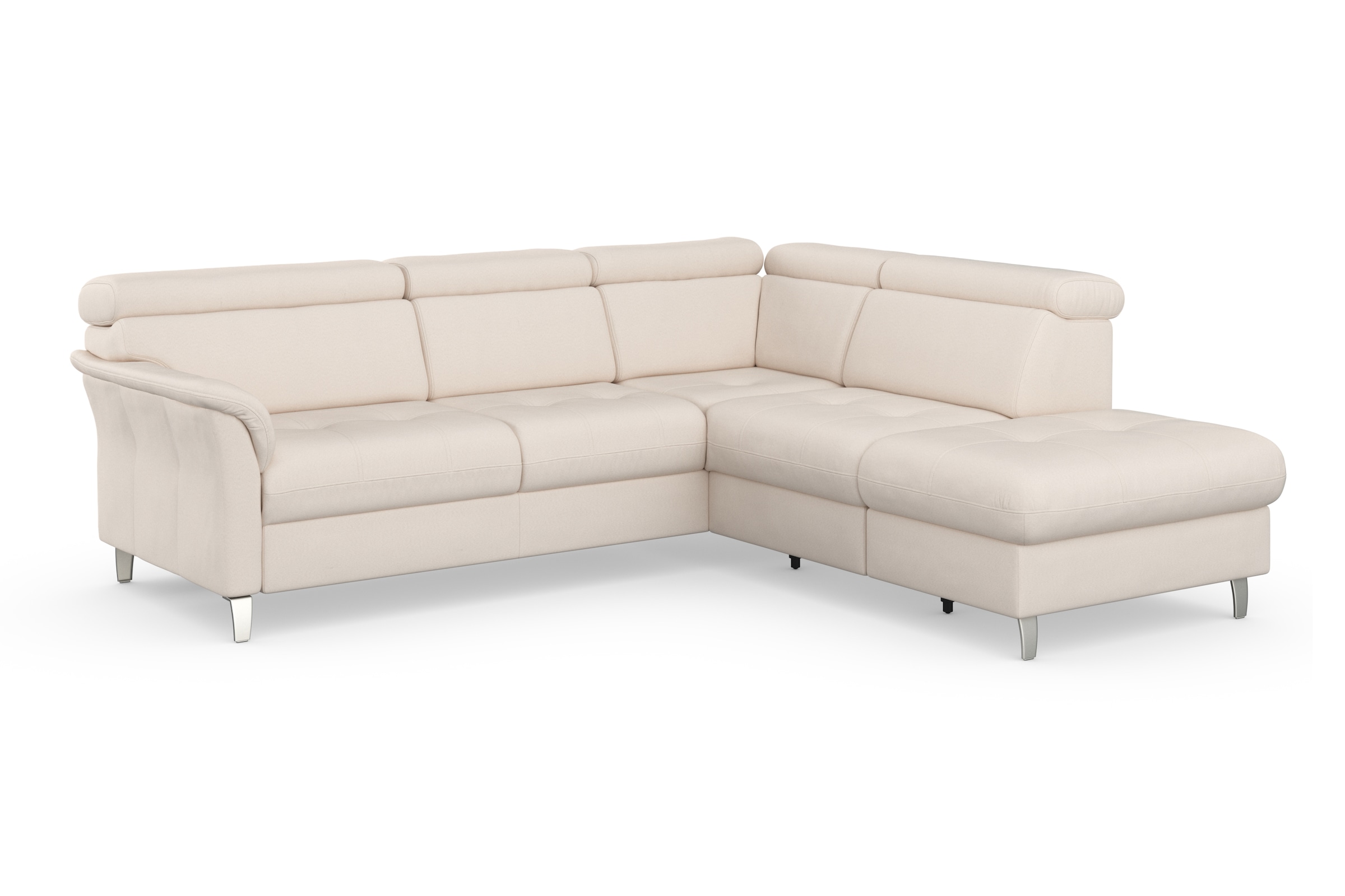 sit&more Ecksofa »Marano L-Form« inklusive Kopfteilverstellung, wahlweise mit Bettfunktion, Bettkasten