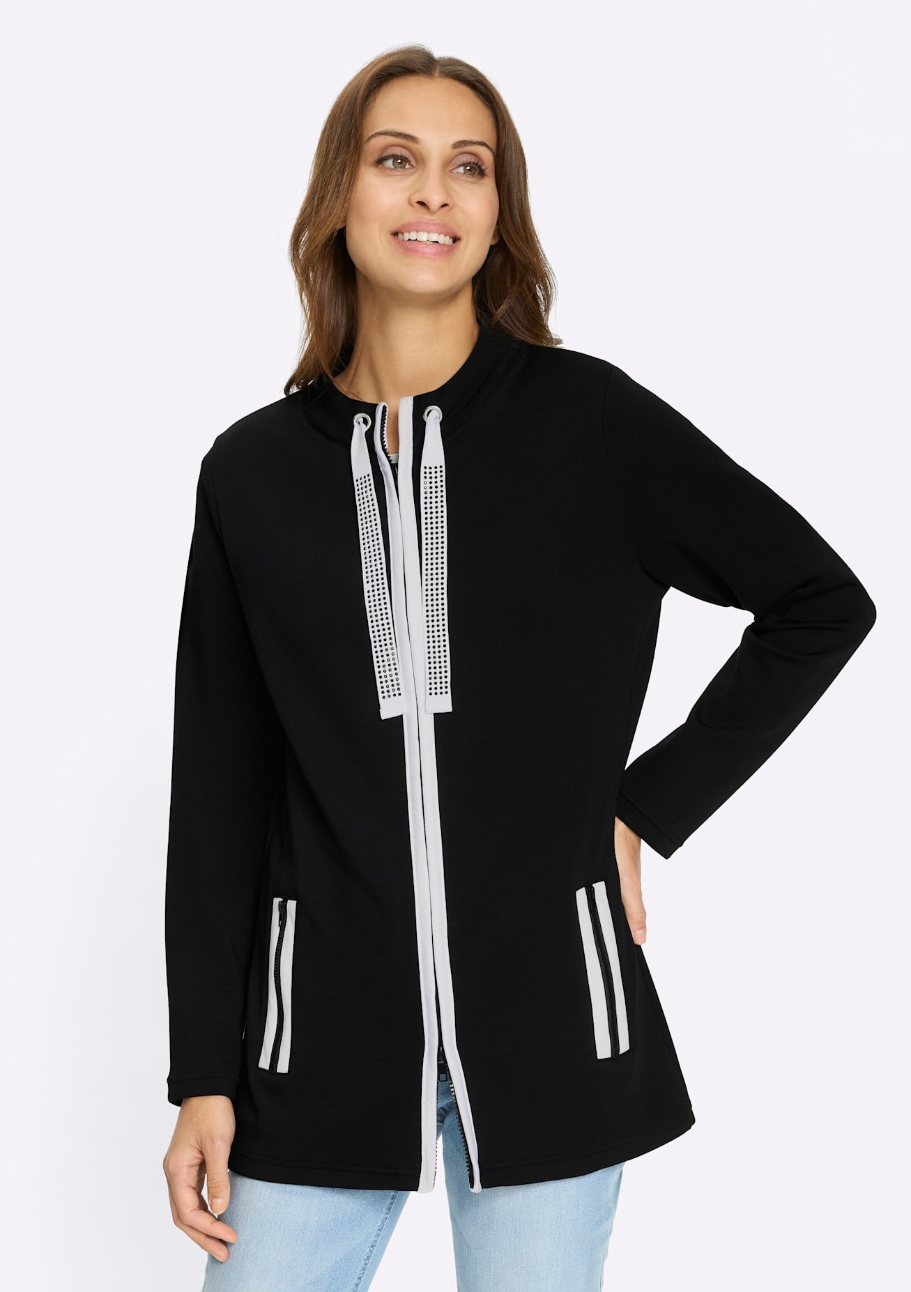 Inspirationen Veste chemise »Sweatjacke« 1 pièces