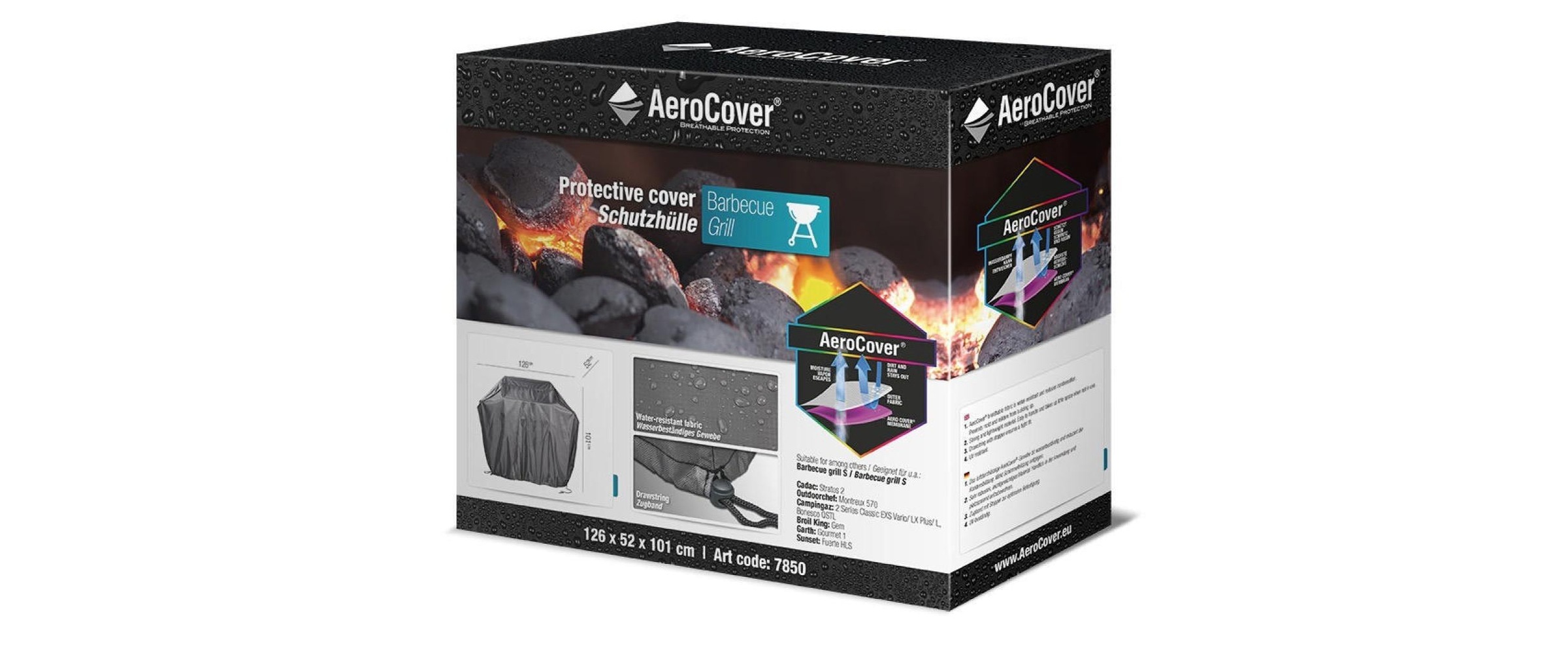 Aerocovers Grillabdeckhaube »Abdeckhaube Universal 126«