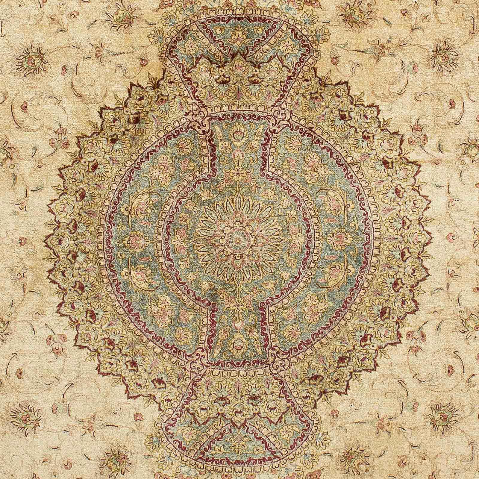 morgenland Seidenteppich »Ghom - Seide Medaillon 210 x 130 cm«, rechteckig, Unikat mit Zertifikat