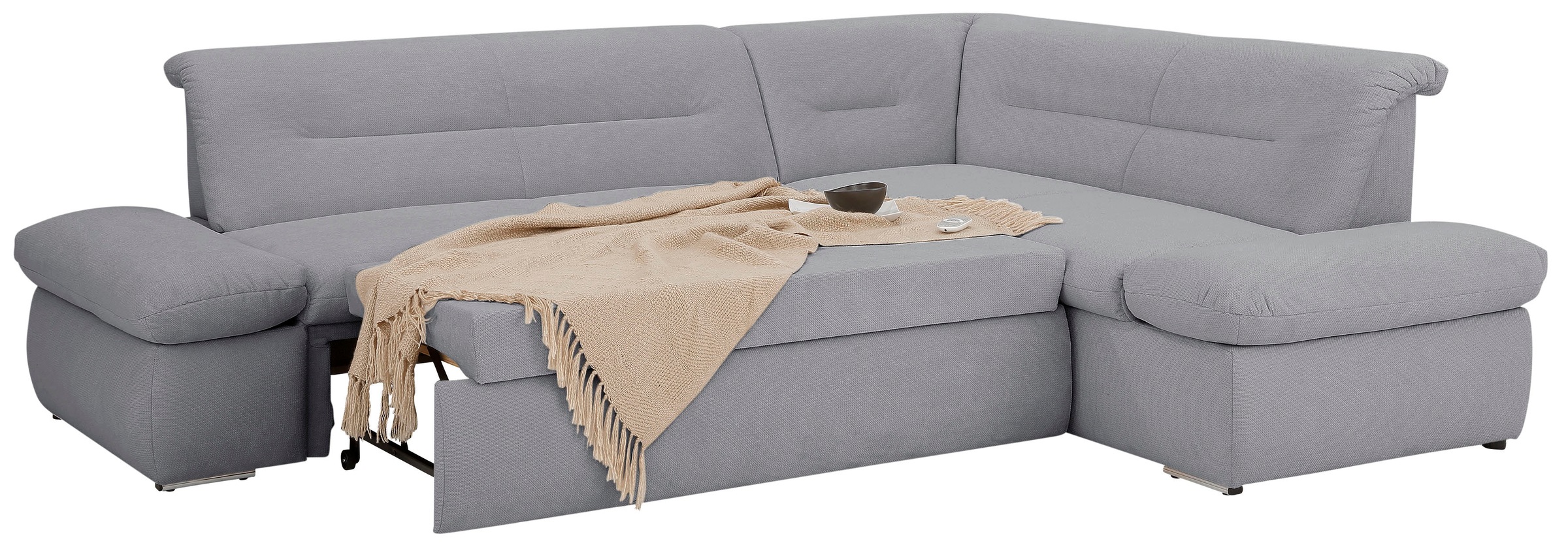 INOSIGN Ecksofa »Avesa L-Form«, Wahlweise mit Arm- und Bettfunktion, B/T/H: 275/211/80 cm