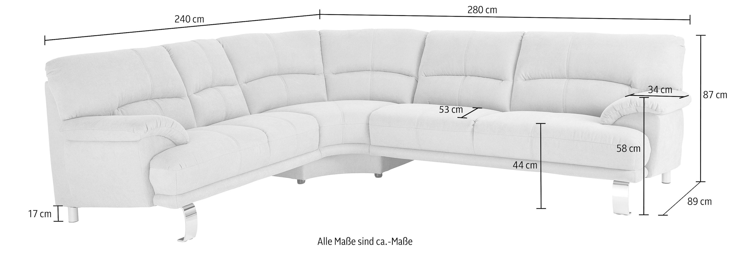 ♕ TRENDMANUFAKTUR Ecksofa versandkostenfrei auf