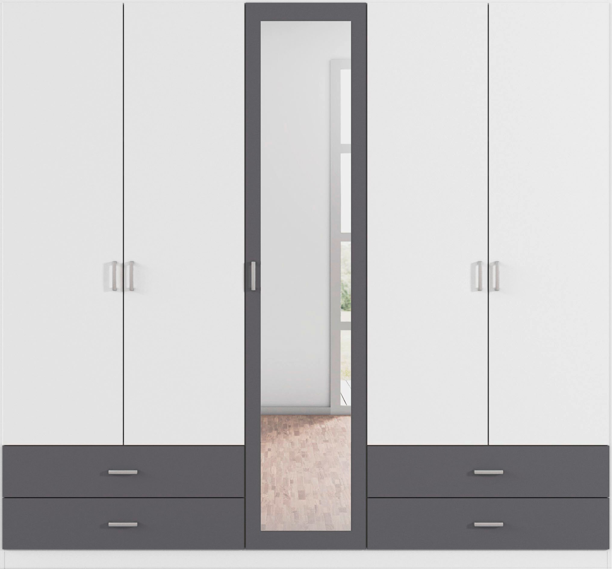 rauch Drehtürenschrank »Borbona«, Kleiderschrank Schrank Garderobe Wäscheschrank BORBONA in 2 Breiten