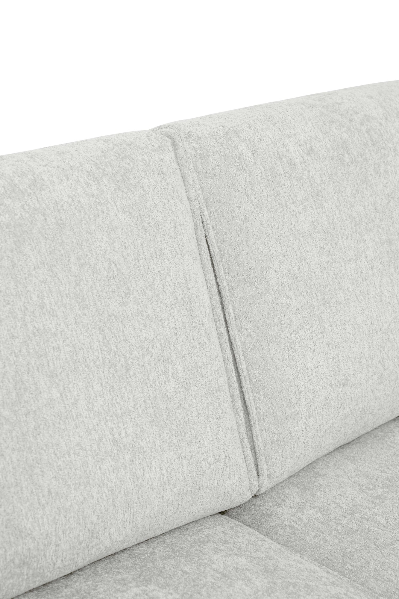 Places of Style 2-Sitzer »Kompaktsofa Oland, Struktur, Flachgewebe, Luxus-Microfaser, Boucle«, 164 cm, Wellenunterfederung, Skandi-Design, Metallfüsse