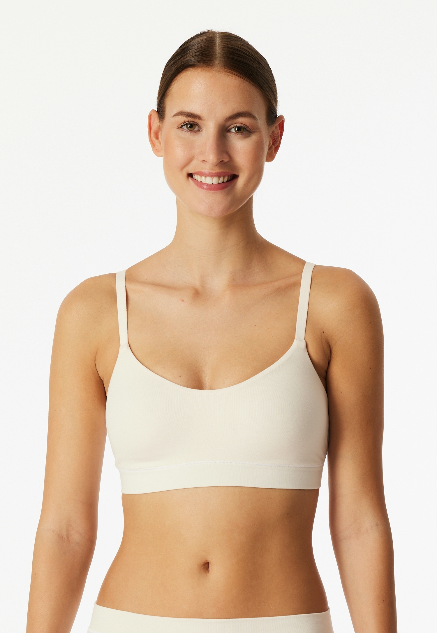 Schiesser Bustier »Unique Cotton« mit herausnehmbaren Pads, ohne Bügel