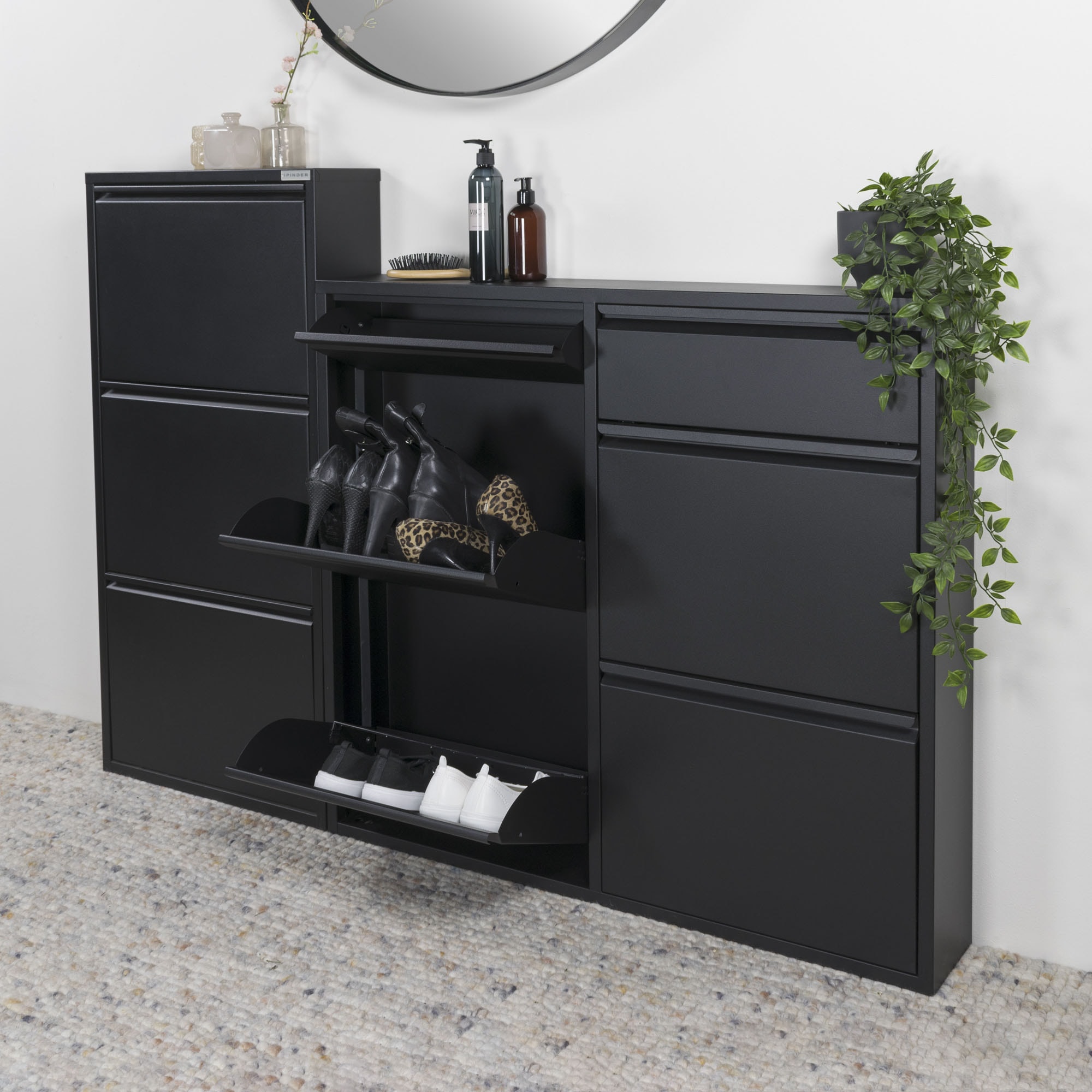 Spinder Design Armoire à chaussures »Billi« métal, largeur 98 cm