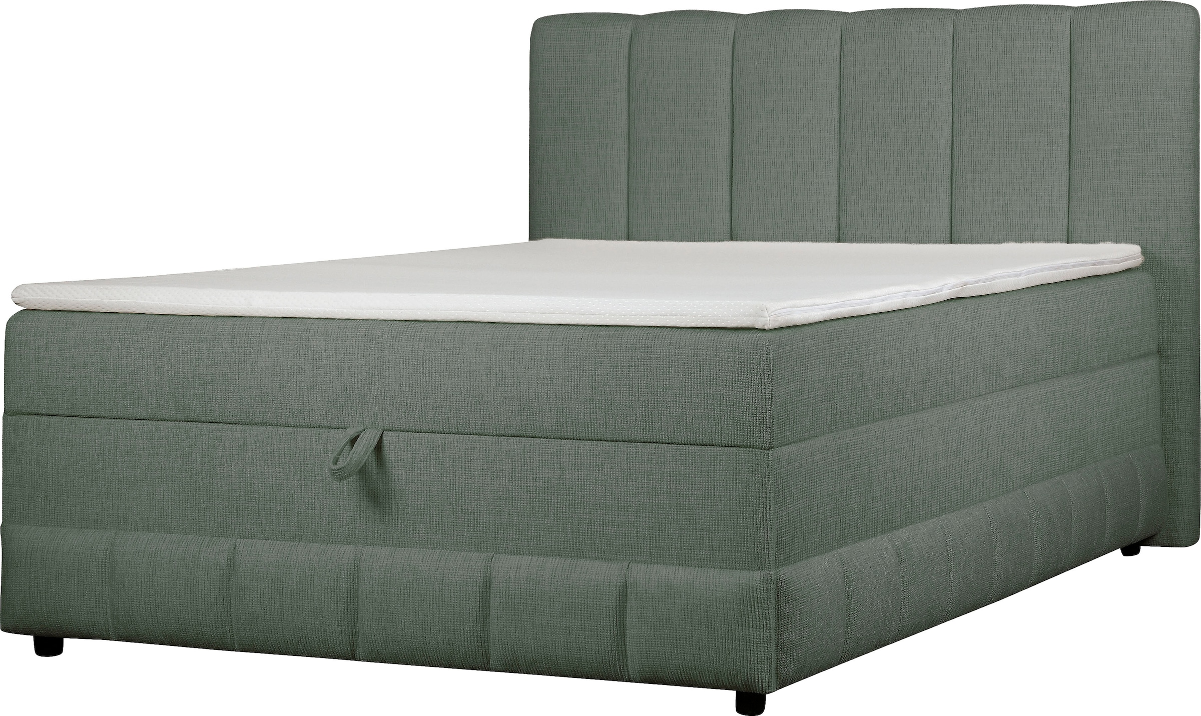 GOODproduct Lit de boxe »Likely inkl. Bettkasten, Liegefläche 180x200 cm, in Boxspring-Optik« inkl. Topper & Aufbauvideo, erhältlich in verschiedenen Farben