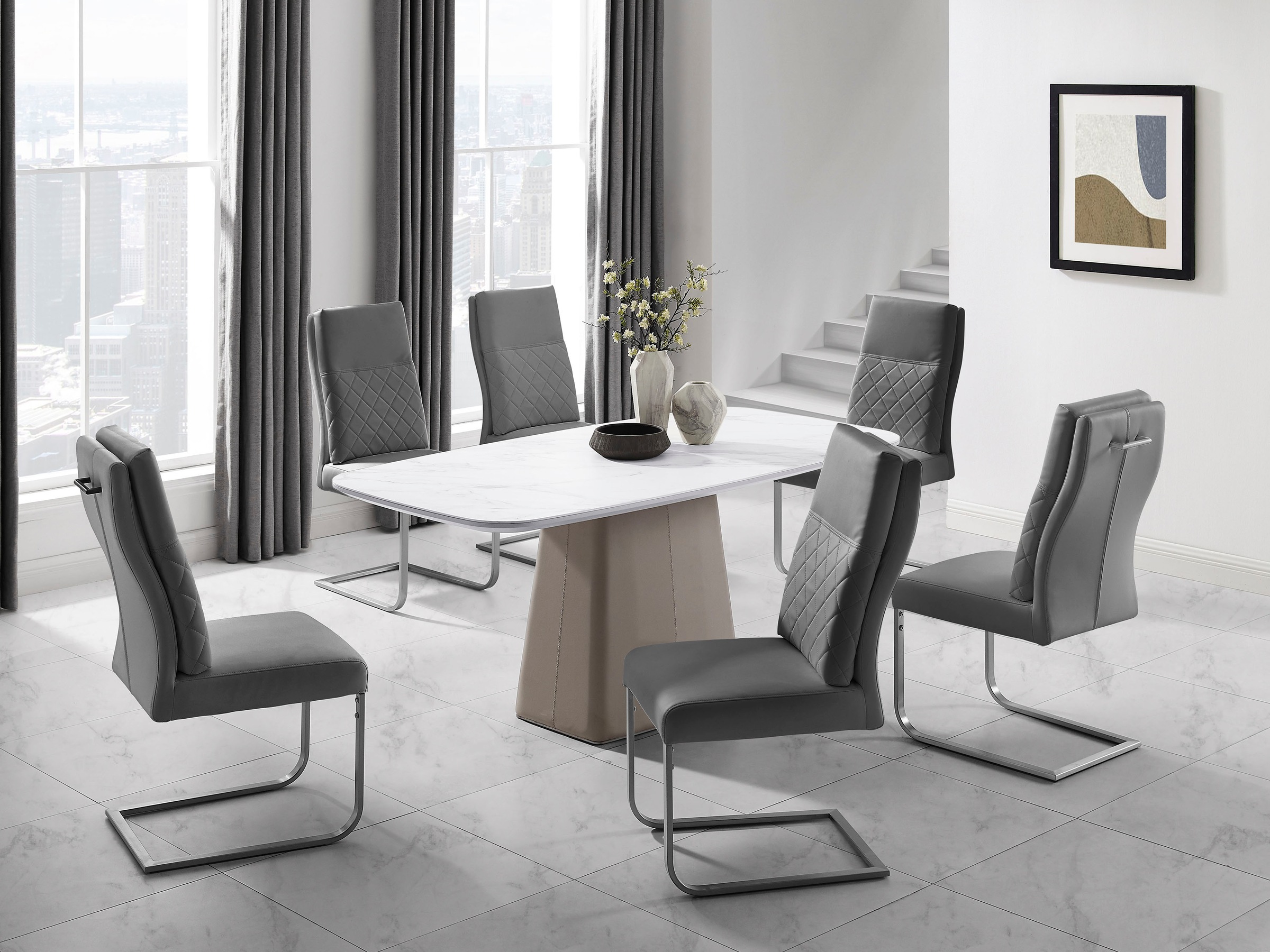 Image of Places of Style Esstisch »Delaware«, Tischplatte in Marmoroptik bei Ackermann Versand Schweiz