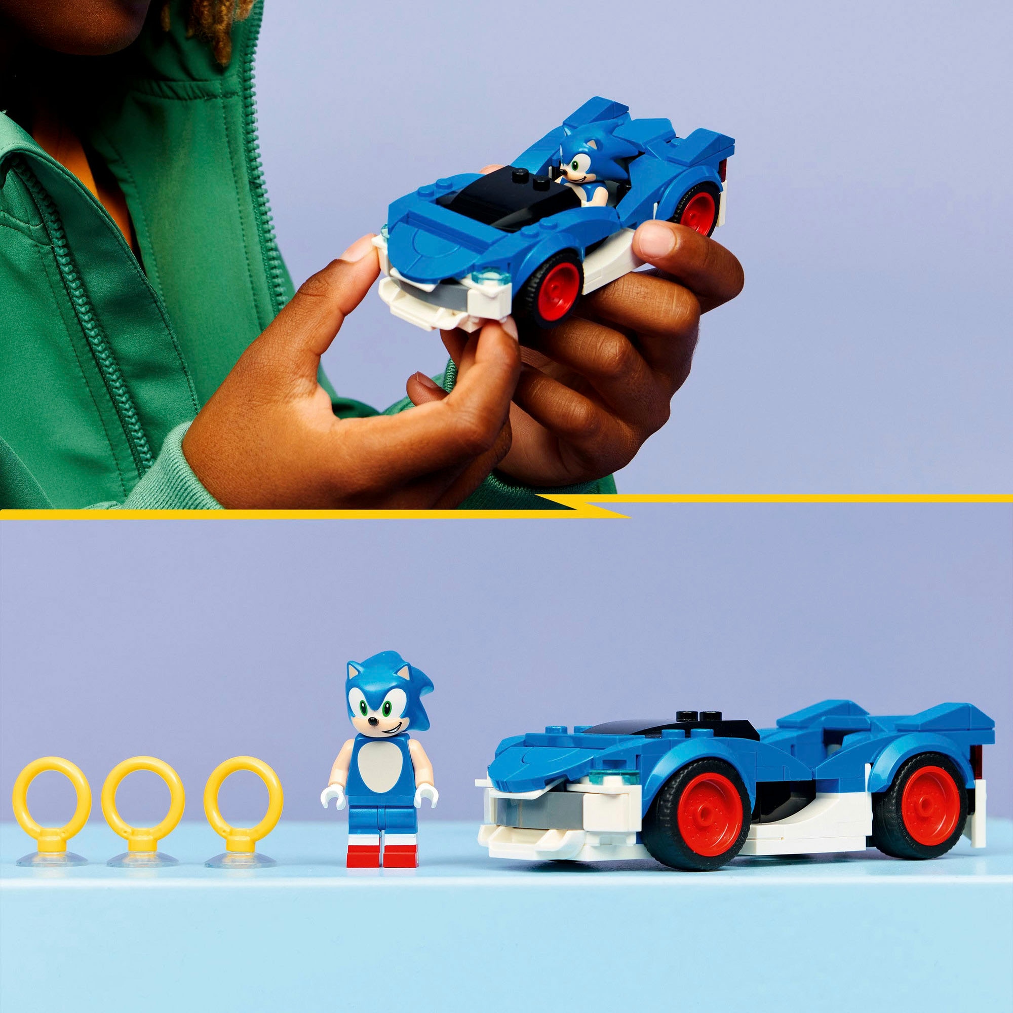 LEGO® Konstruktionsspielsteine »Sonic: Speedster Lightning (77117), LEGO Sonic«