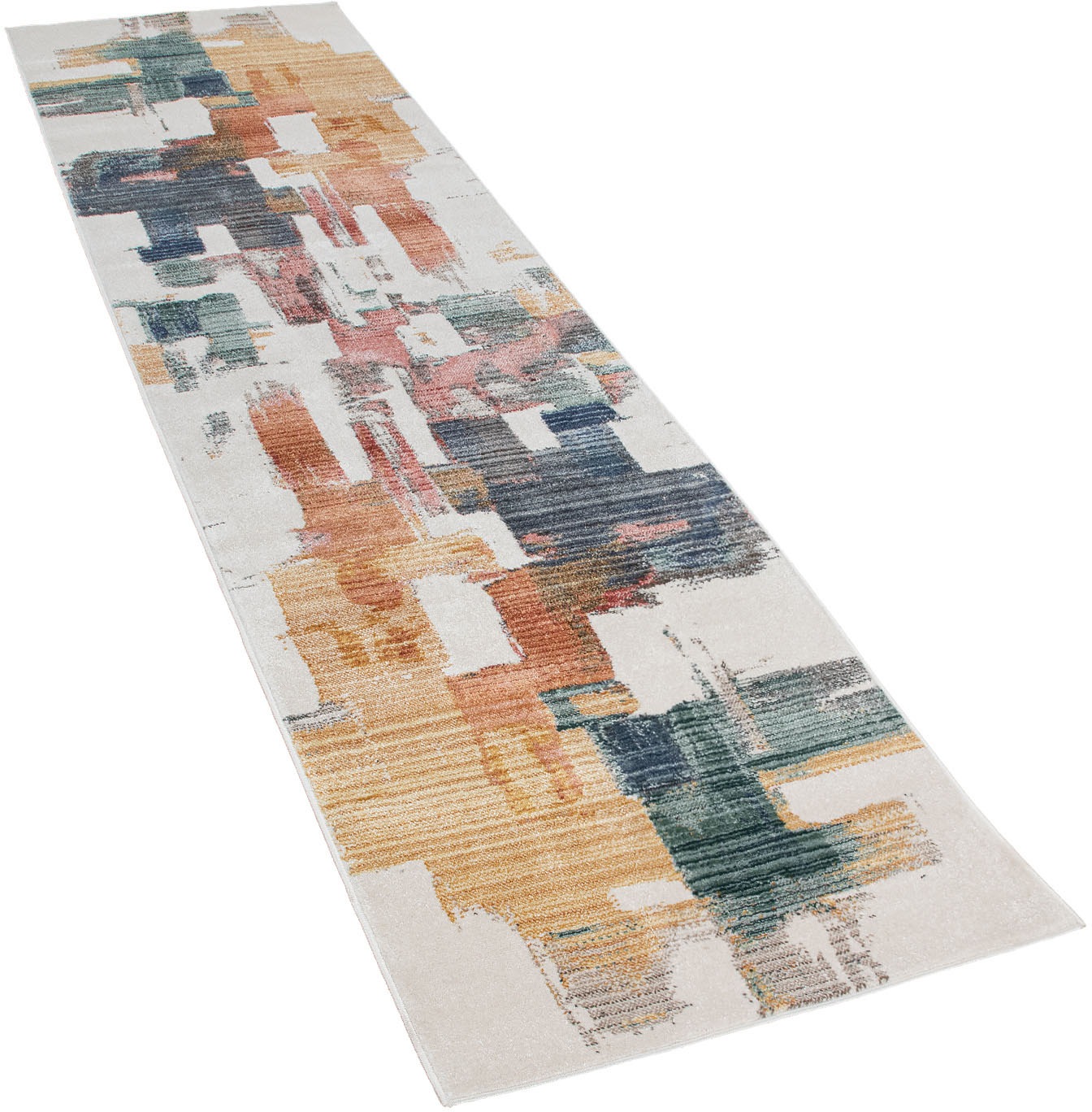 Image of Paco Home Läufer »Harnuba 752«, rechteckig, 9 mm Höhe, Teppich-Läufer, Kurzflor, modern abstraktes Motiv, ideal im Flur & Schlafzimmer bei Ackermann Versand Schweiz